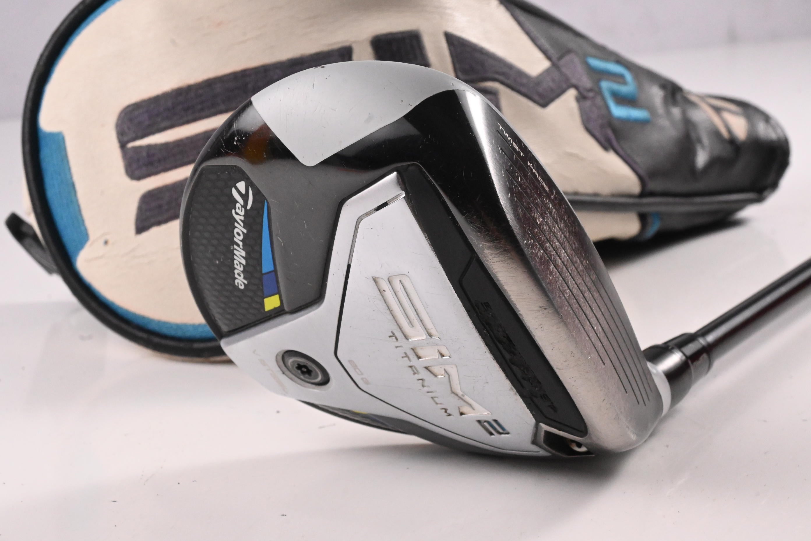 Taylormade SIM2 Ti #3 Wood / 15 Degree / Stiff Flex Tensei AV Raw Blue 65 Shaft