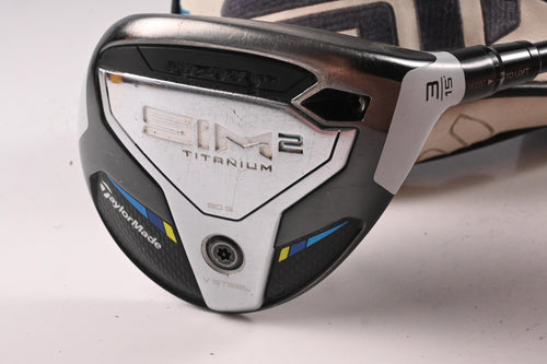 Taylormade SIM2 Ti #3 Wood / 15 Degree / Stiff Flex Tensei AV Raw Blue 65 Shaft