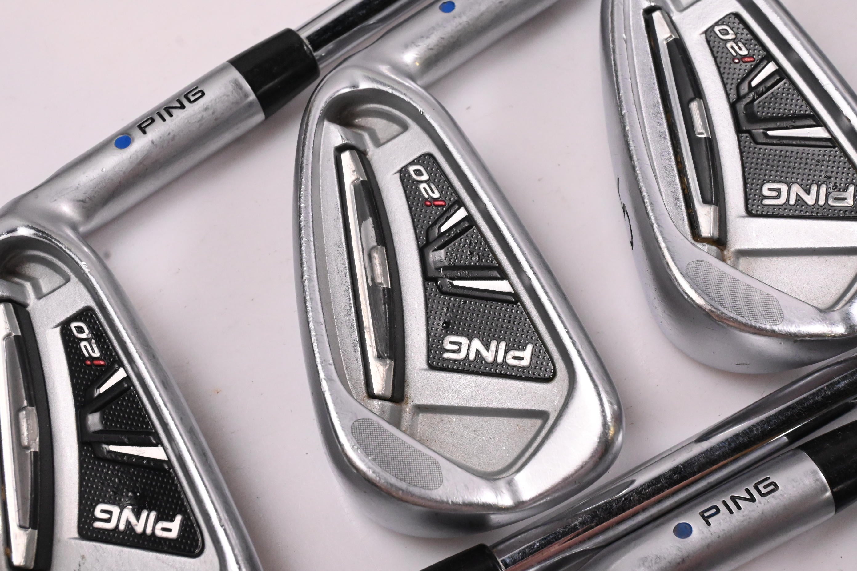 Ping i20 Irons / 3-PW / Blue Dot / Stiff Flex Steel Shafts
