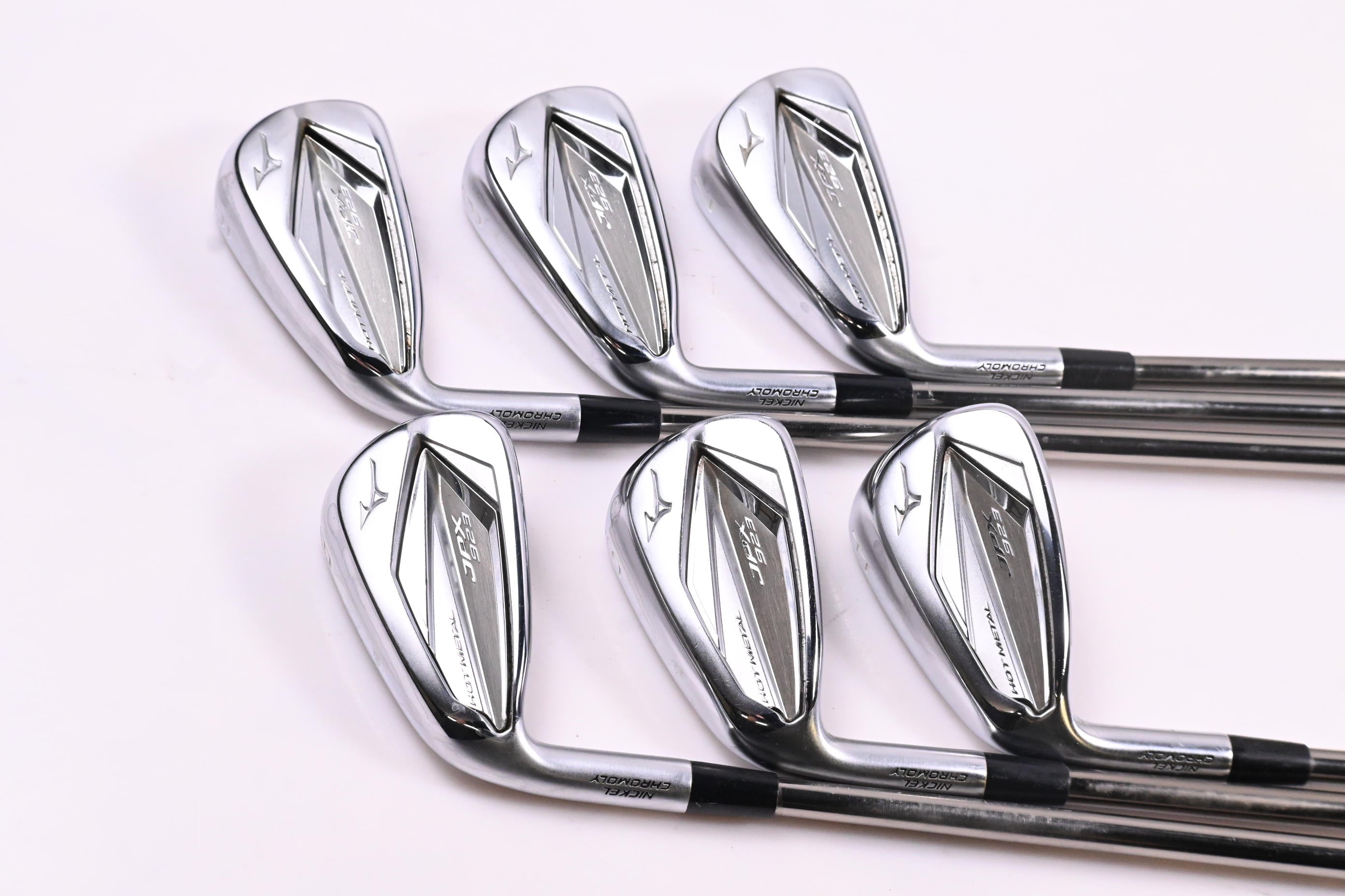 Left Hand Mizuno JPX 923 Hot Metal Irons / 5-PW / Regular Flex UST Recoil ESX460
