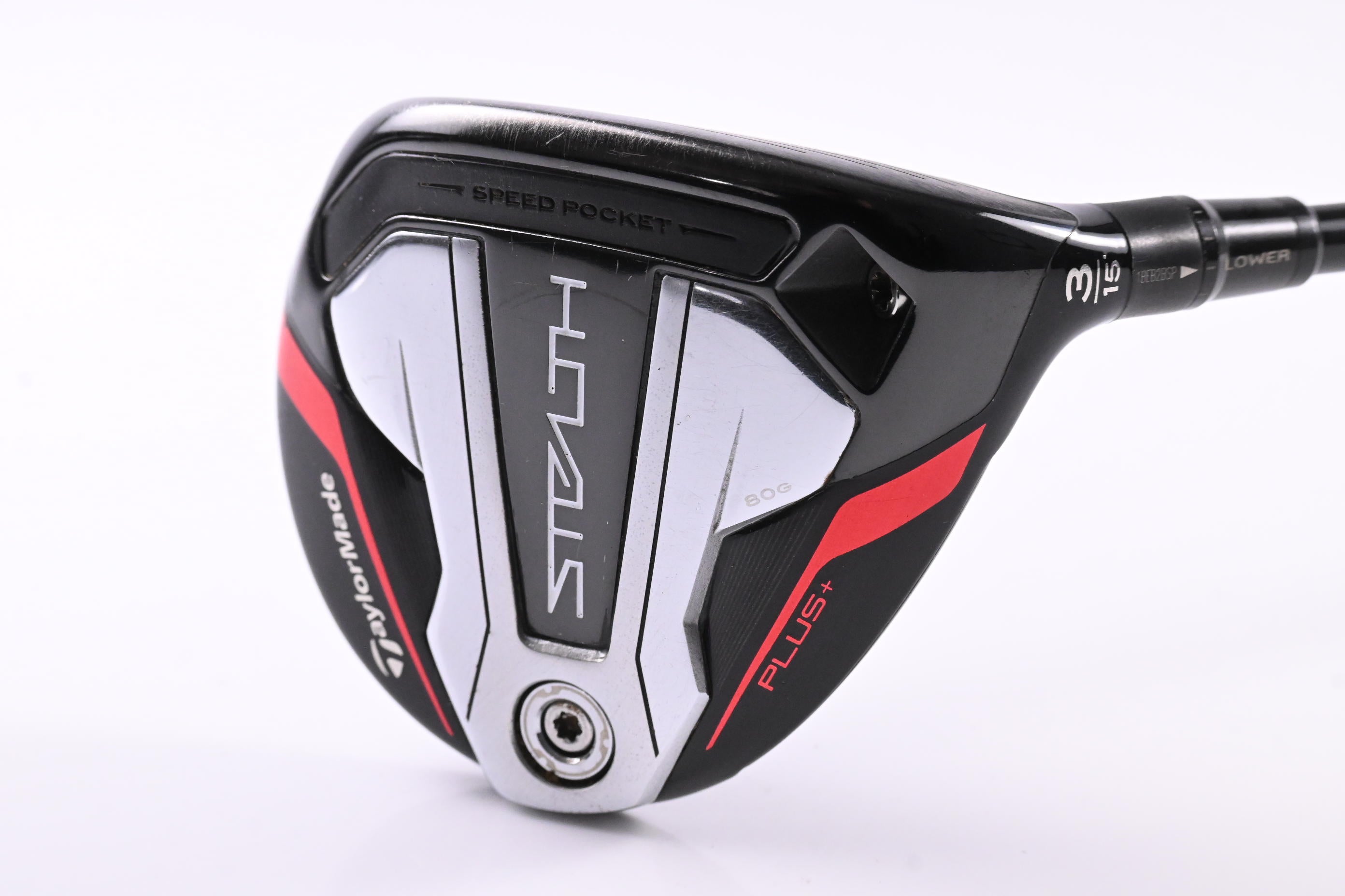 Taylormade Stealth Plus #3 Wood / 15 Degree / Stiff Flex HZRDUS Smoke RDX Red 75