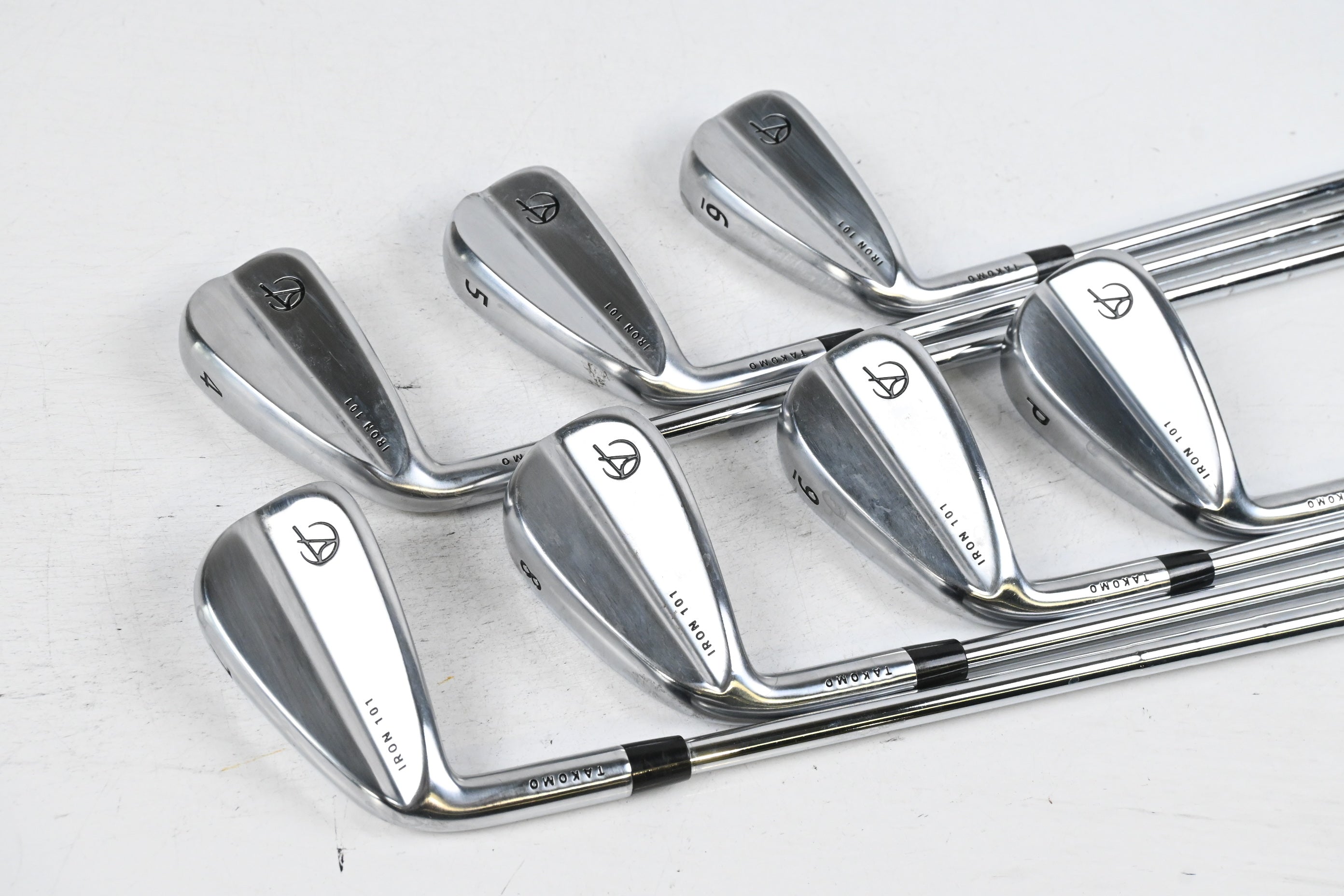 Left Hand Takomo 101 Irons / 4-PW / Stiff Flex KBS Tour Lite Shaft