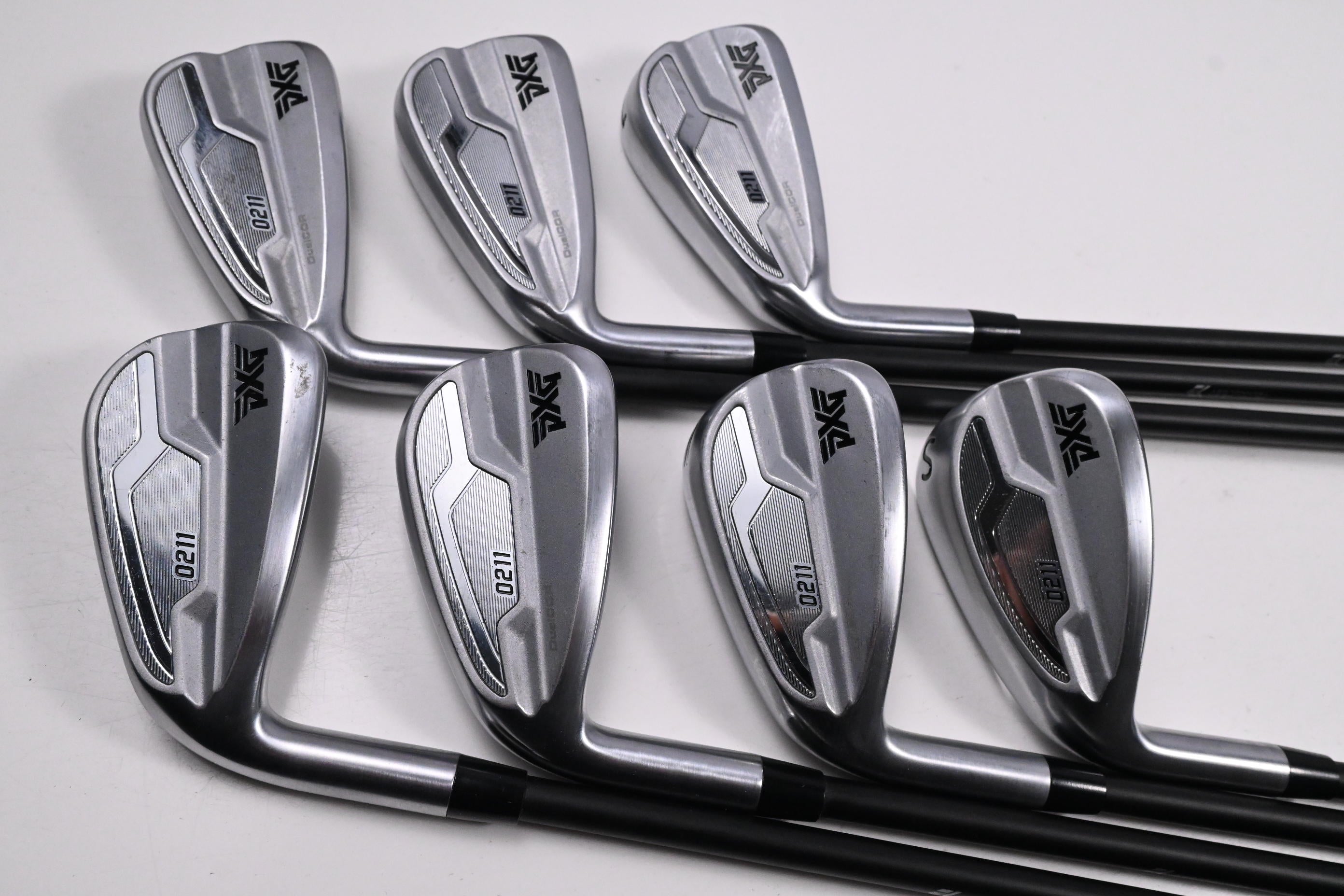 Left Hand PXG 0211 DC Irons / 5-PW+SW / Regular Flex MMT Black 70 Shafts