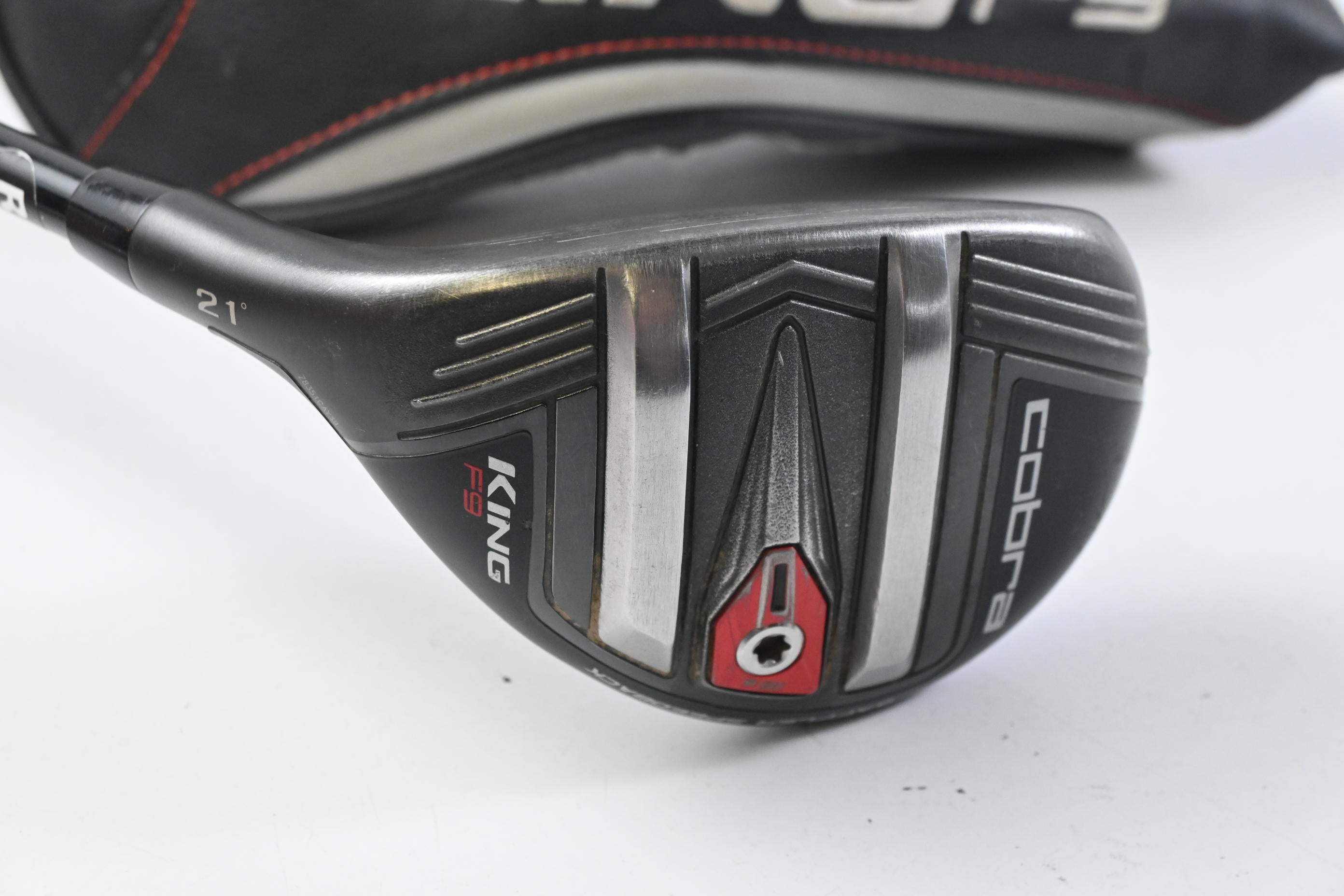 Left Hand Cobra King F9 #4 Hybrid / 21 Degree / Regular Flex Atmos Black 7