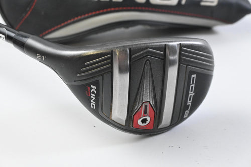 Left Hand Cobra King F9 #4 Hybrid / 21 Degree / Regular Flex Atmos Black 7