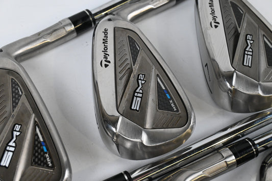 Taylormade SIM2 Max Irons / 5-PW+SW / Regular Flex KBS MAX MT 85 Shafts