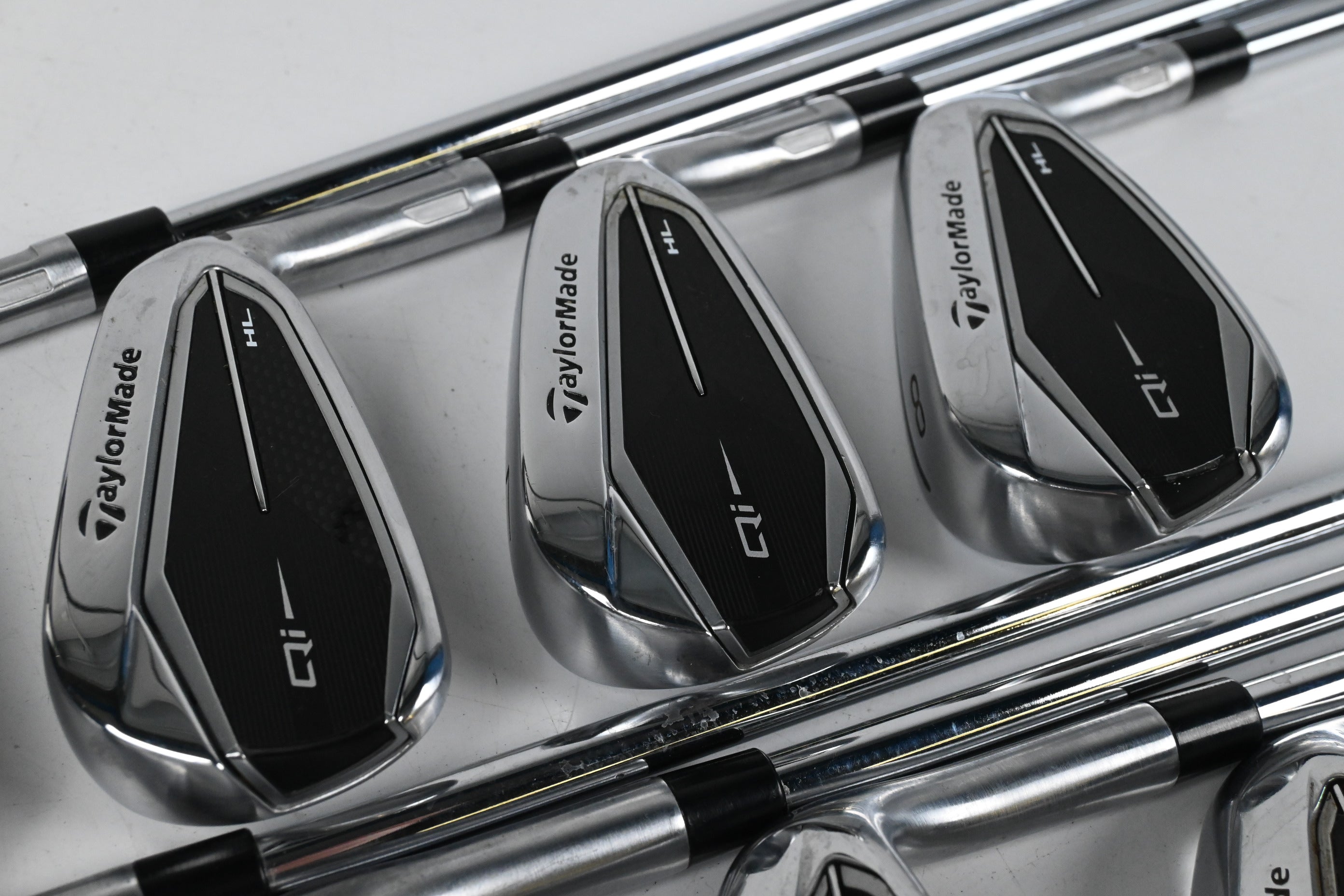 Taylormade Qi HL Irons / 5-PW+GW+SW / Stiff Flex KBS MAX MT 85 Shaft