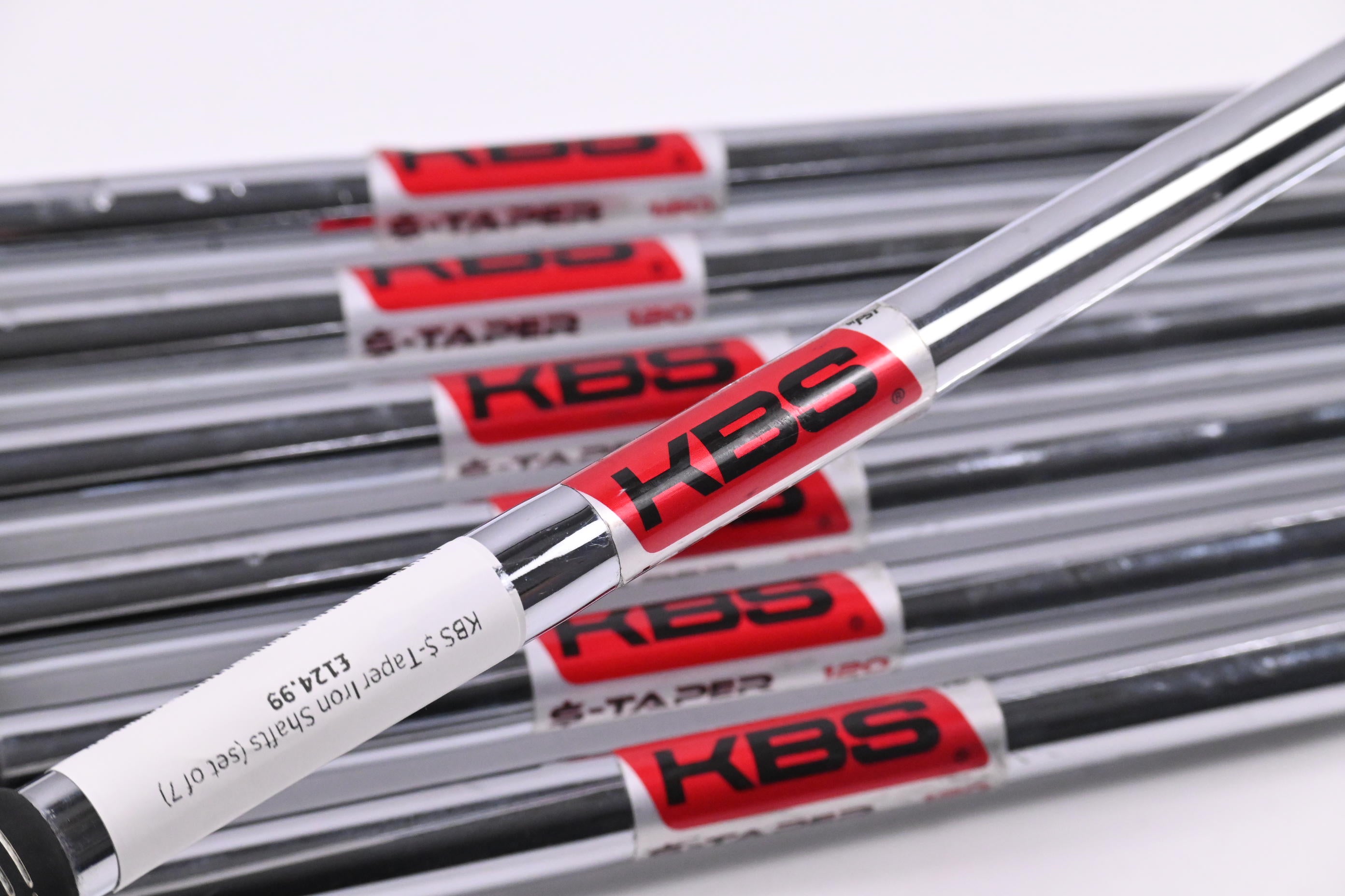 KBS $-Taper 120 Iron Shafts / Stiff Flex / Set Of 7 / .355" Tip