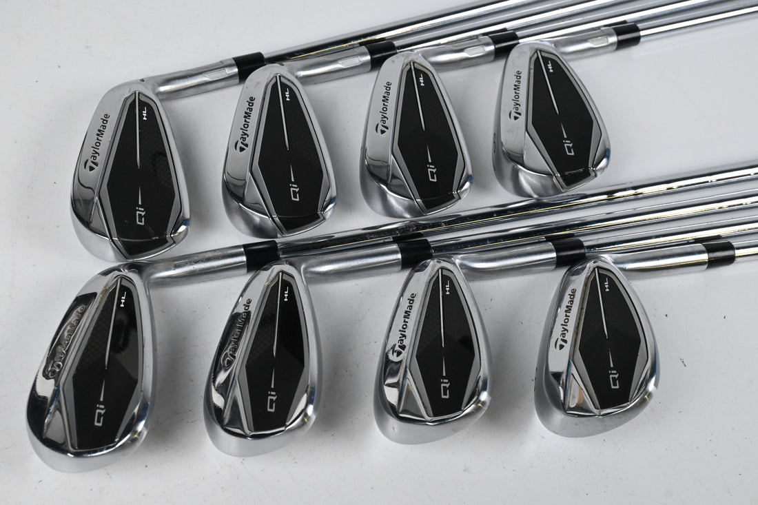 Taylormade Qi HL Irons / 5-PW+GW+SW / Stiff Flex KBS MAX MT 85 Shaft