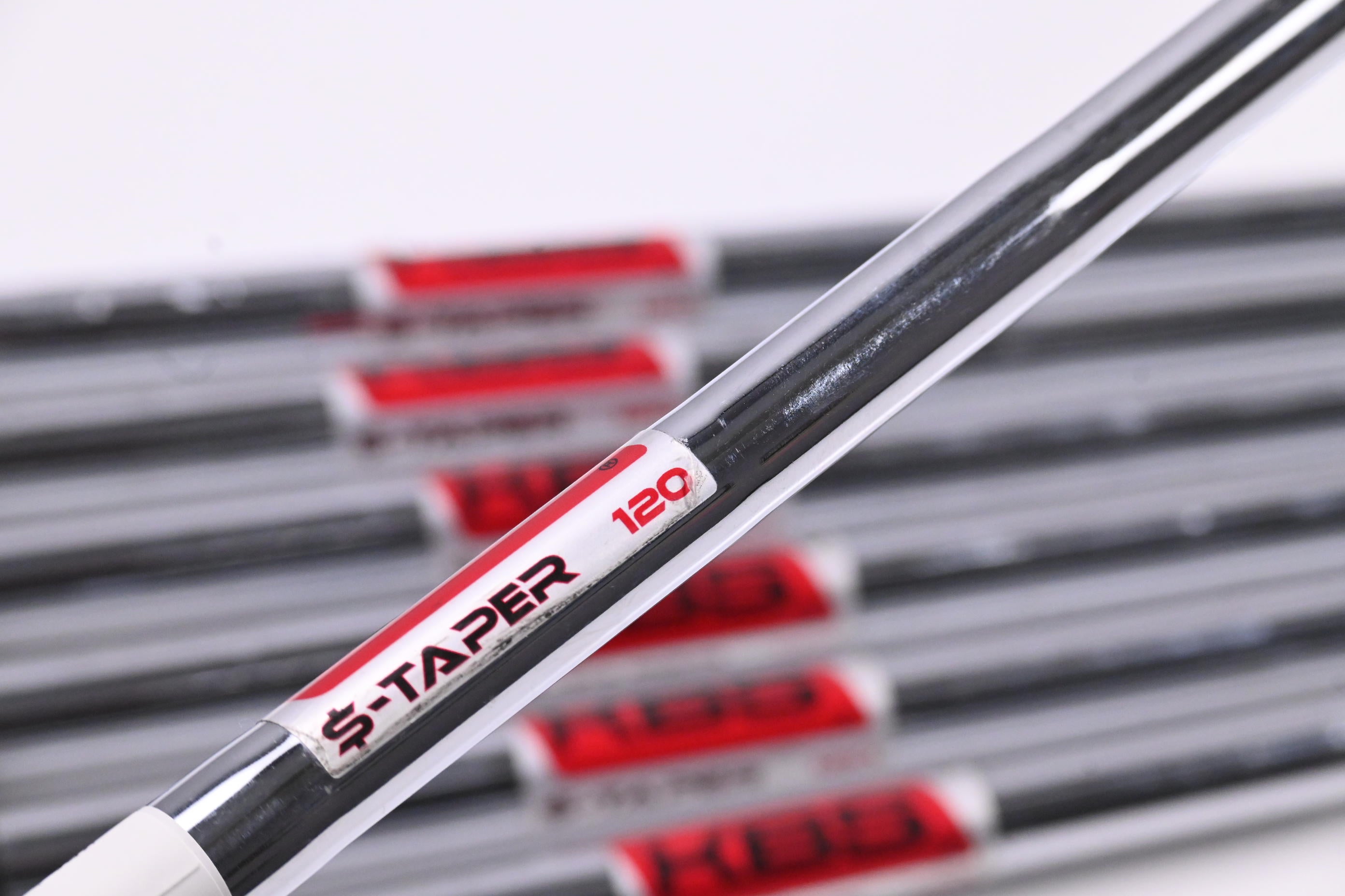KBS $-Taper 120 Iron Shafts / Stiff Flex / Set Of 7 / .355" Tip