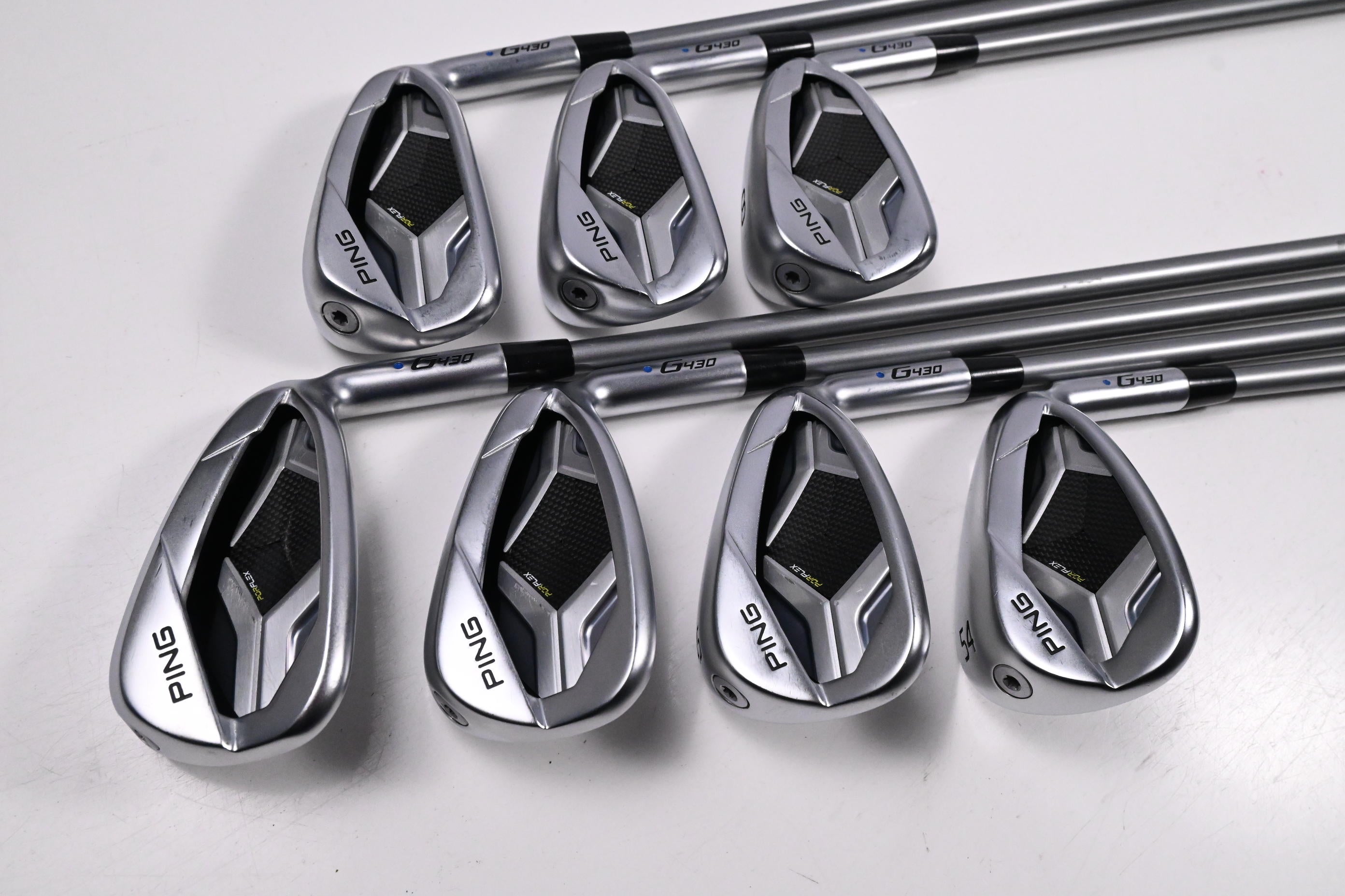 Ping G430 Irons / 6-PW+45°+54° / Blue Dot / Senior Flex Ping Alta Quick 45