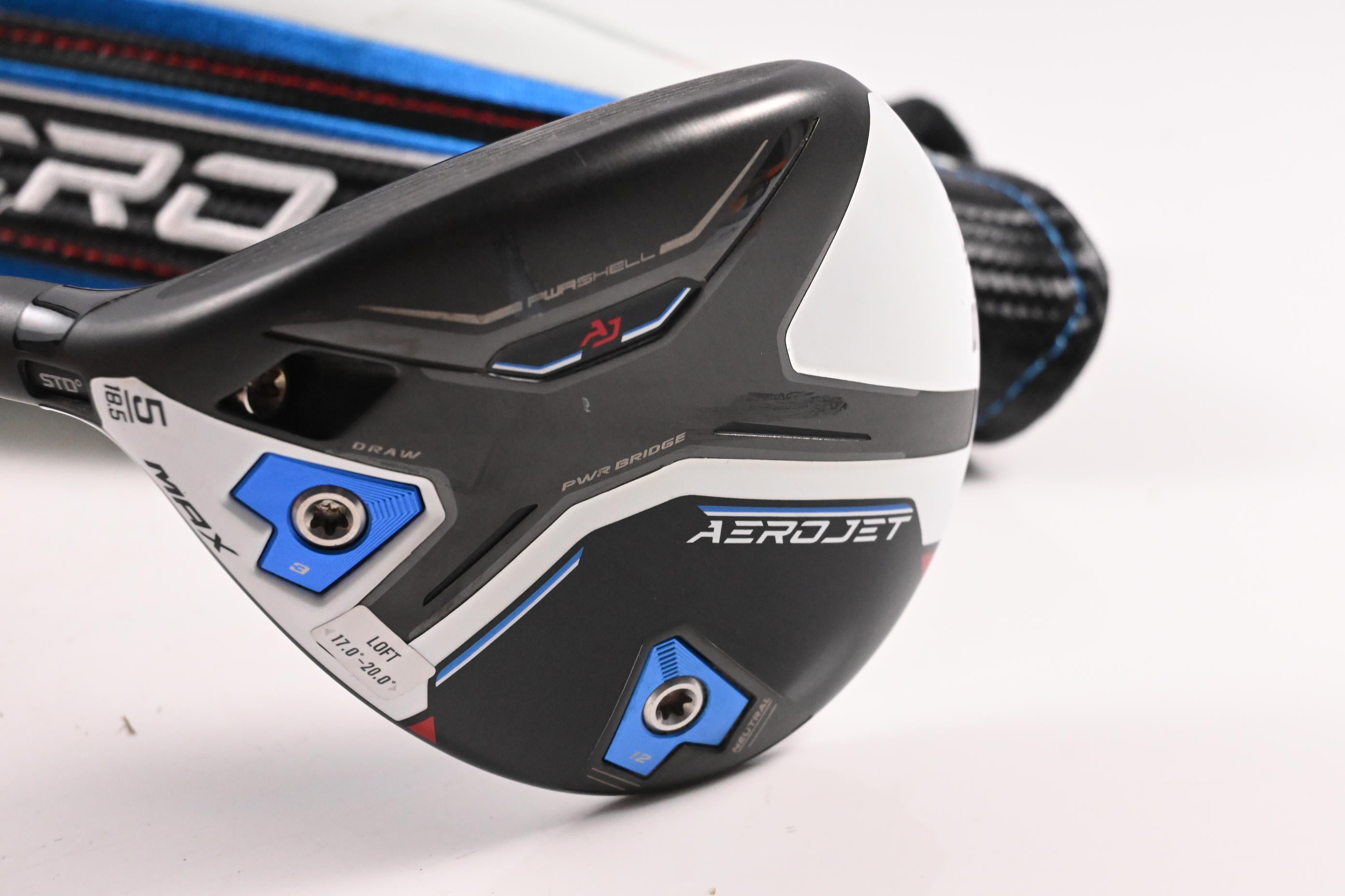 Left Hand Cobra Aerojet Max #5 Wood / 18.5 Degree / Regular Flex UST Helium Nanocore 5