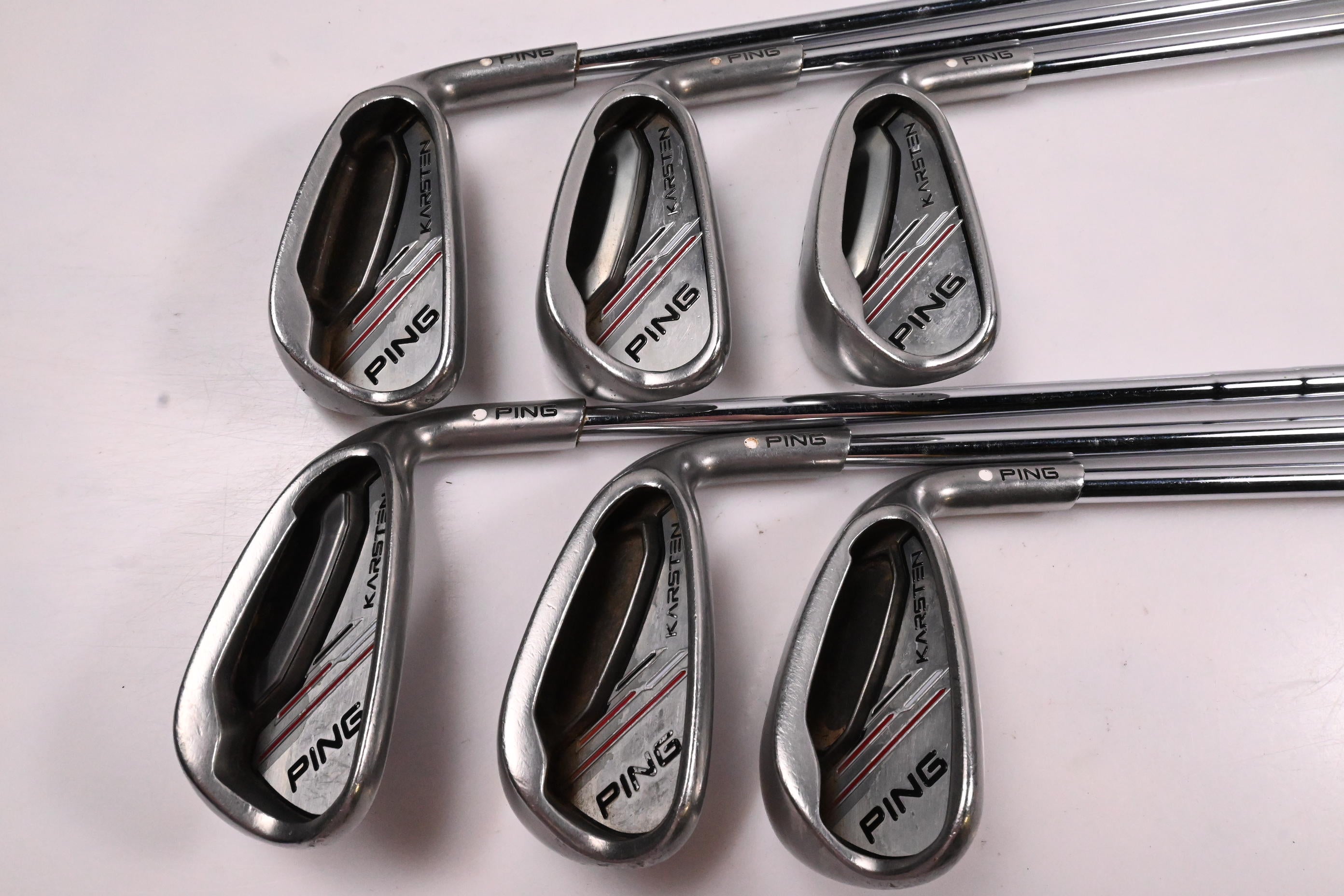 Ping Karsten 2014 Irons / 6-PW+SW / White Dot / Regular Flex Ping CFS Distance