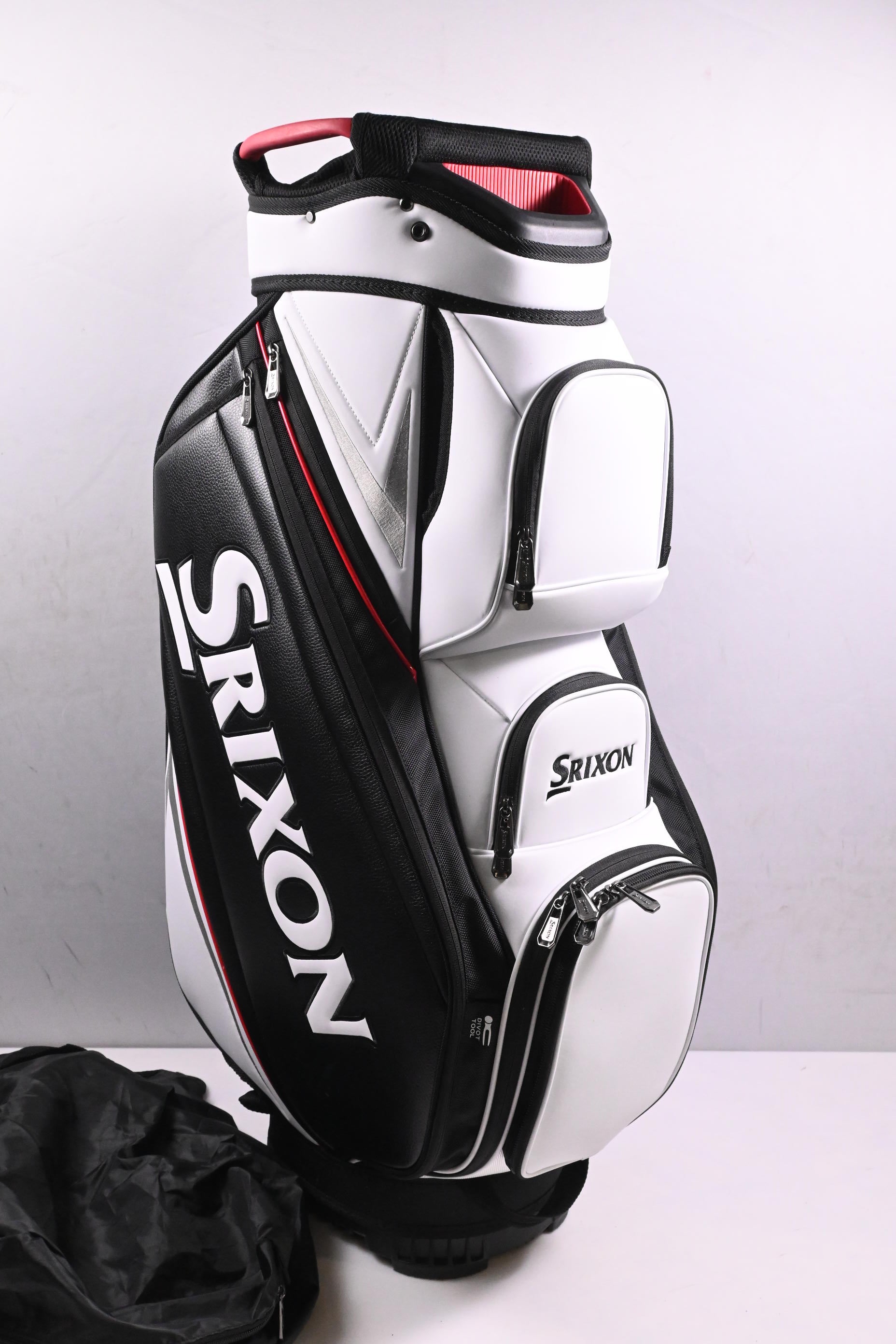 Srixon Tour Cart Bag / 14-Way Divider / White, Black, Red