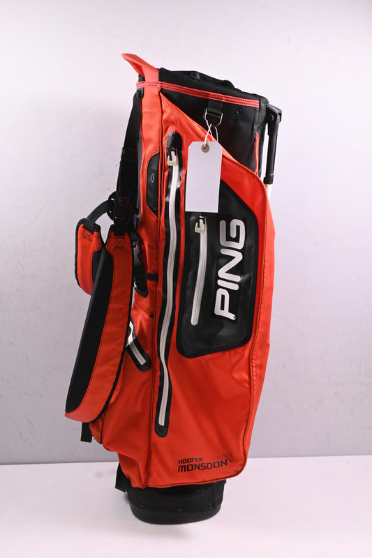 Ping Hoofer Monsoon Stand Bag / 5-Way Divider / Red, Black
