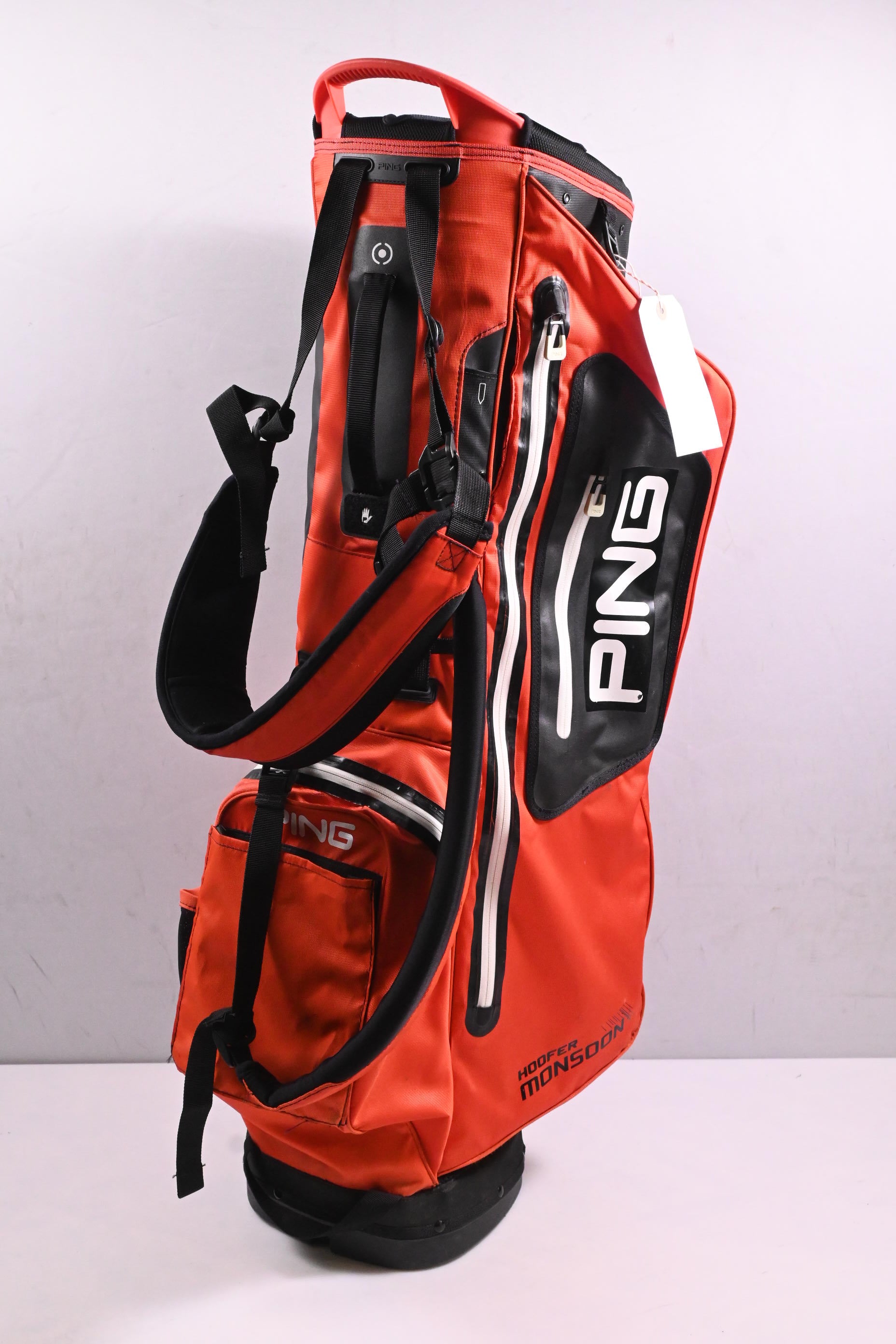 Ping Hoofer Monsoon Stand Bag / 5-Way Divider / Red, Black