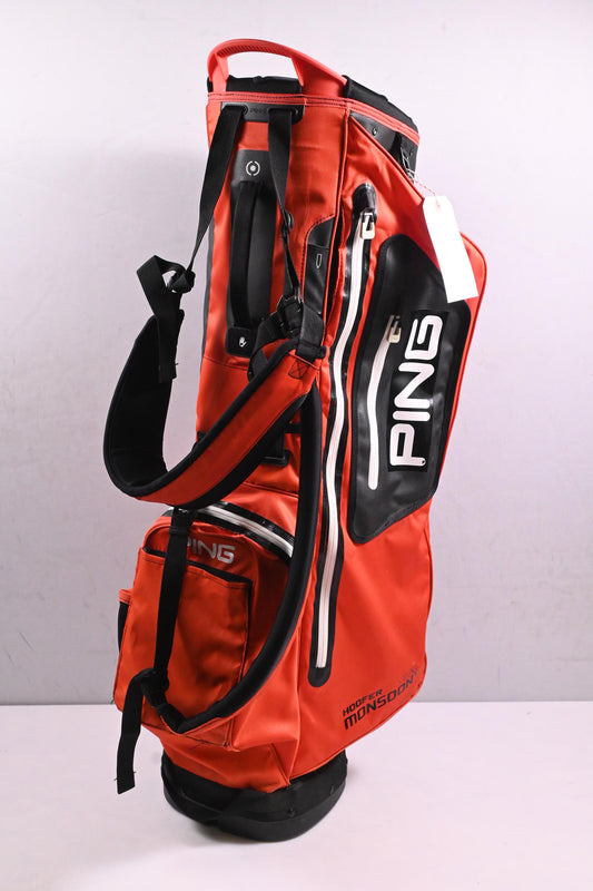 Ping Hoofer Monsoon Stand Bag / 5-Way Divider / Red, Black