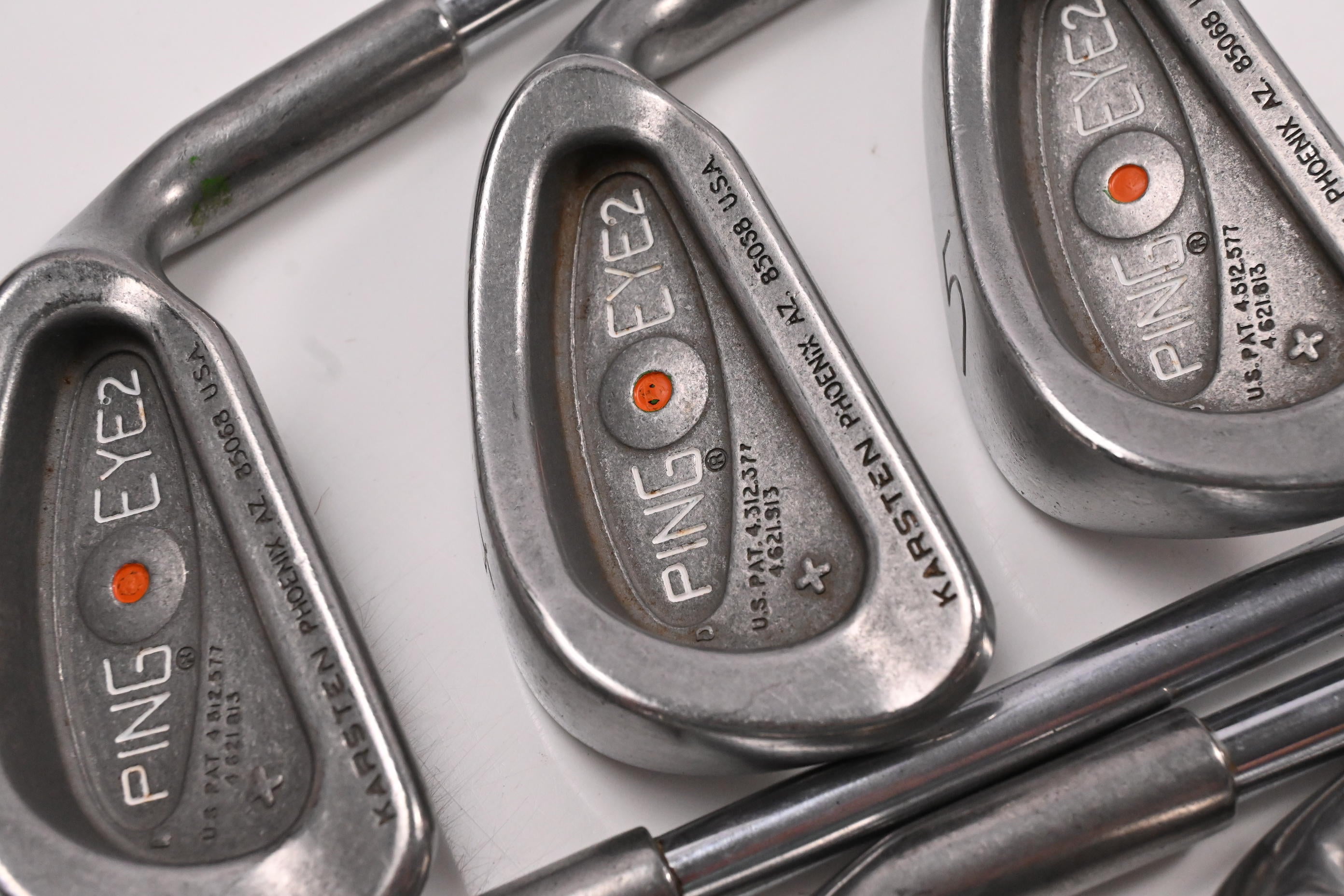 Ping Eye 2+ Irons / 3-9i / Orange Dot / Stiff Flex Ping KT Shafts