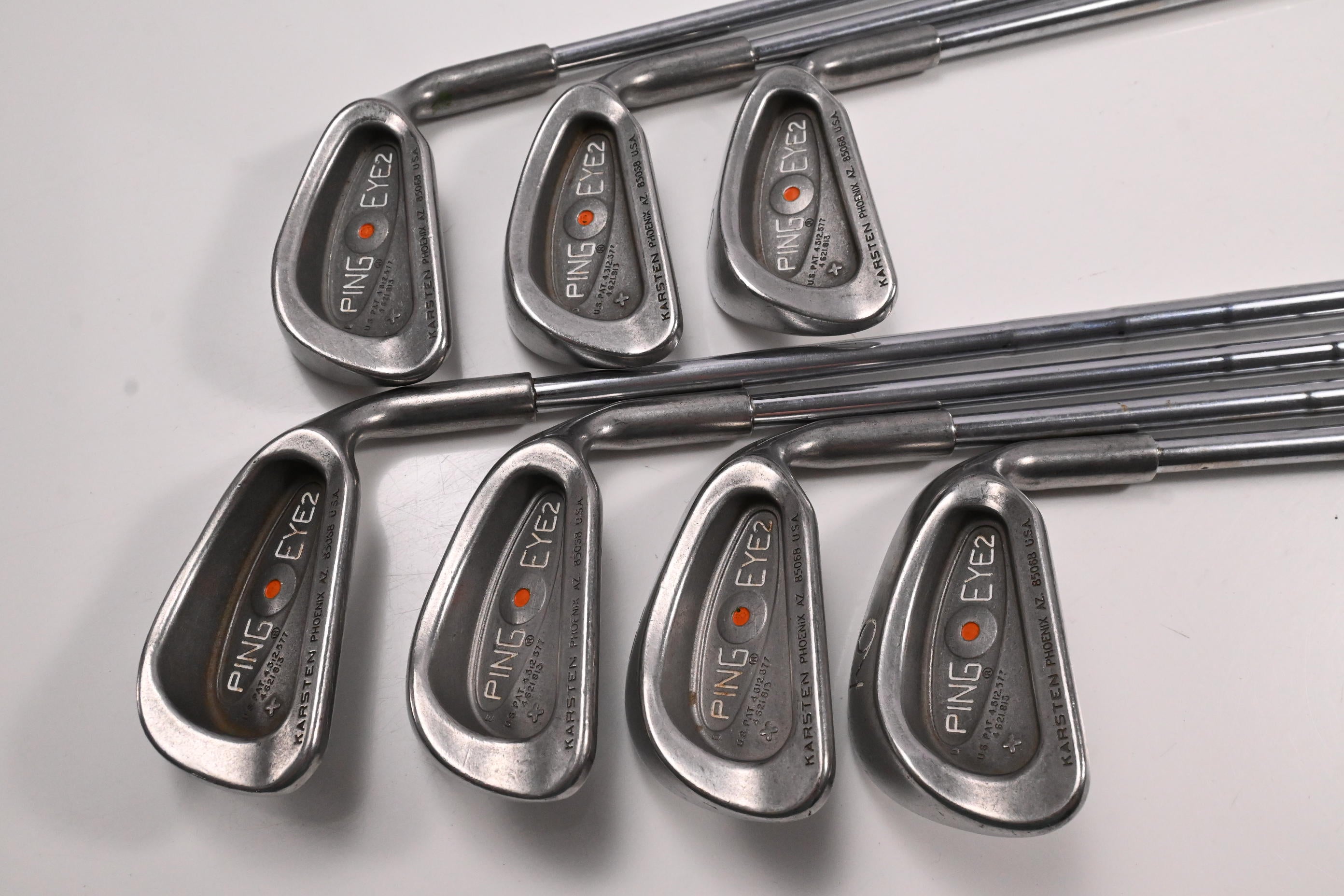 Ping Eye 2+ Irons / 3-9i / Orange Dot / Stiff Flex Ping KT Shafts