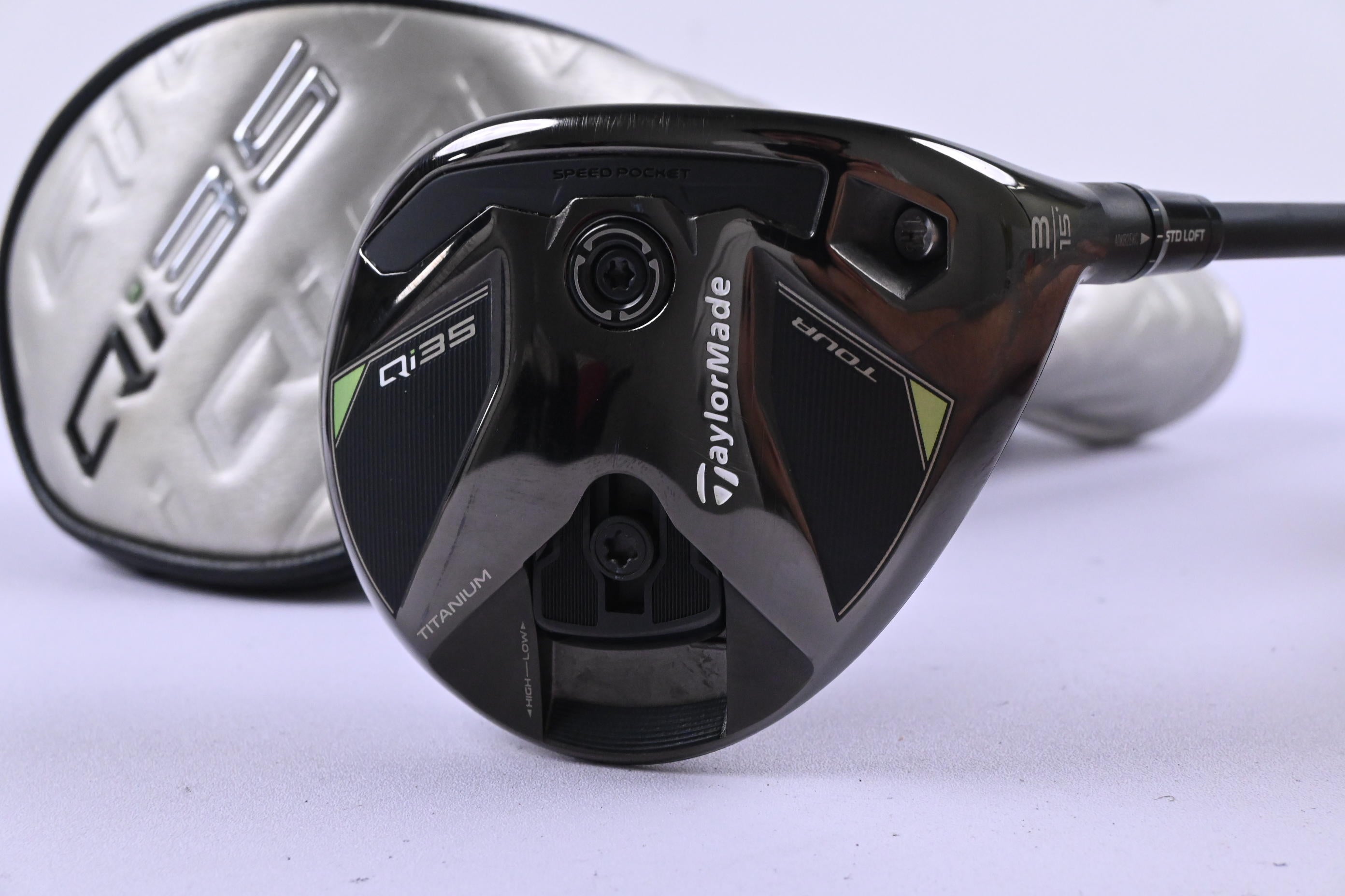 Taylormade Qi35 Tour #3 Wood / 15 Degree / Stiff Flex Kai'li Dark Waves Blue 75