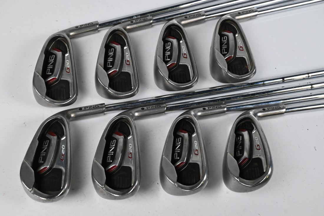 Ping G20 Irons / 4-PW / Regular Flex Ping CFS Steel Shaft