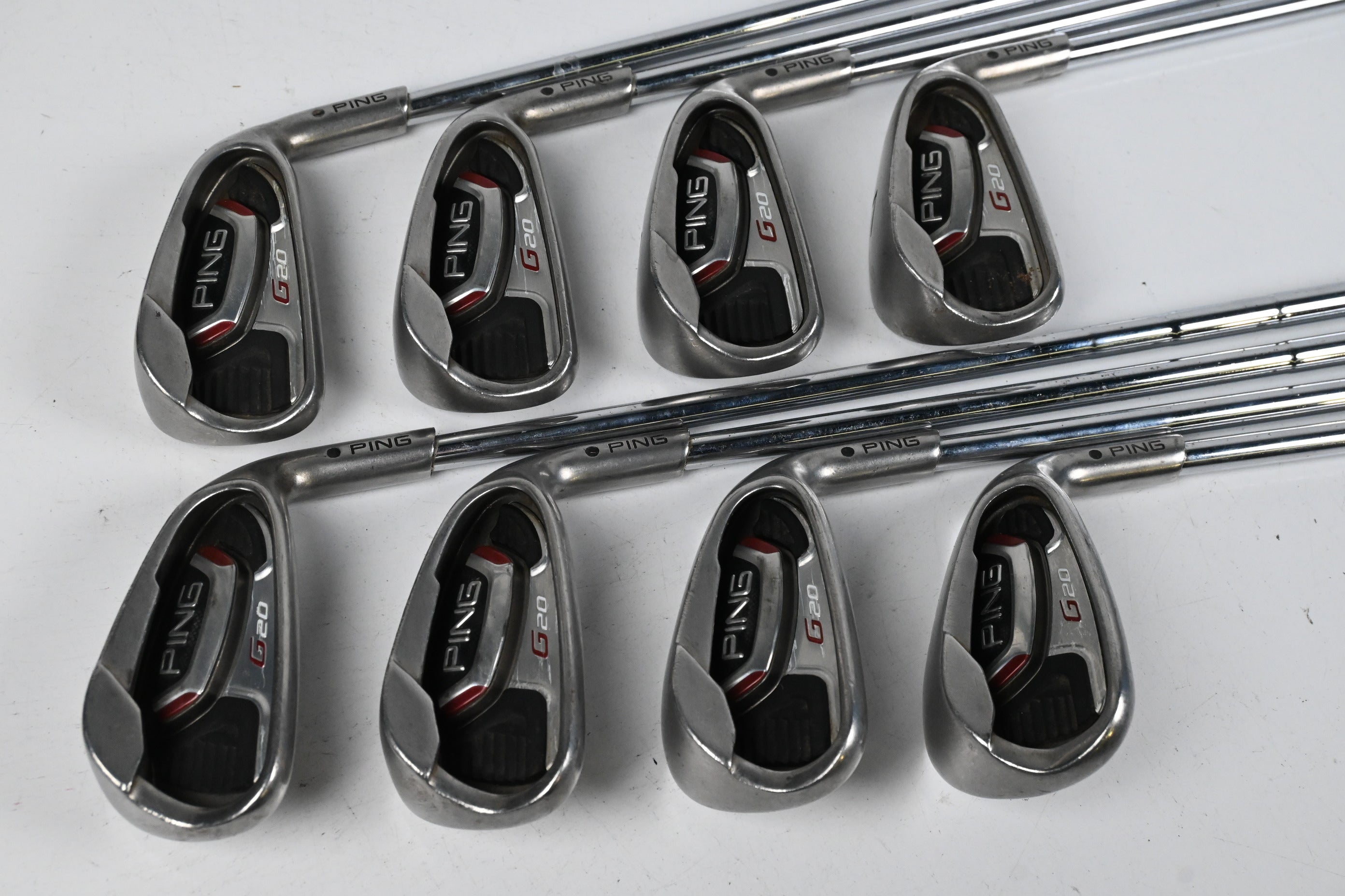 Ping G20 Irons / 4-PW / Regular Flex Ping CFS Steel Shaft