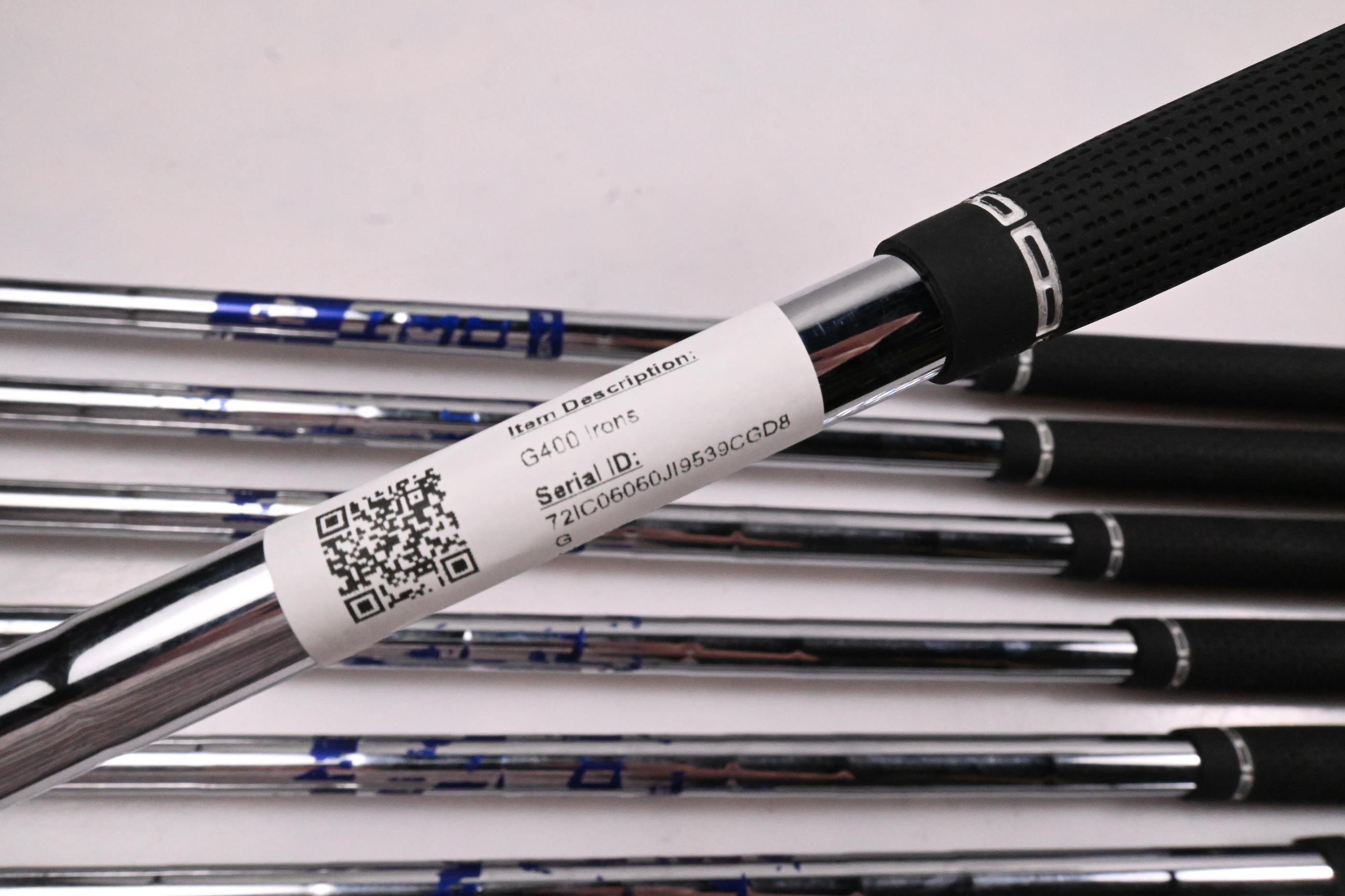 Ping G400 Irons / 4-PW+SW / Green Dot / Regular Flex Ping AWT 2.0 Shafts