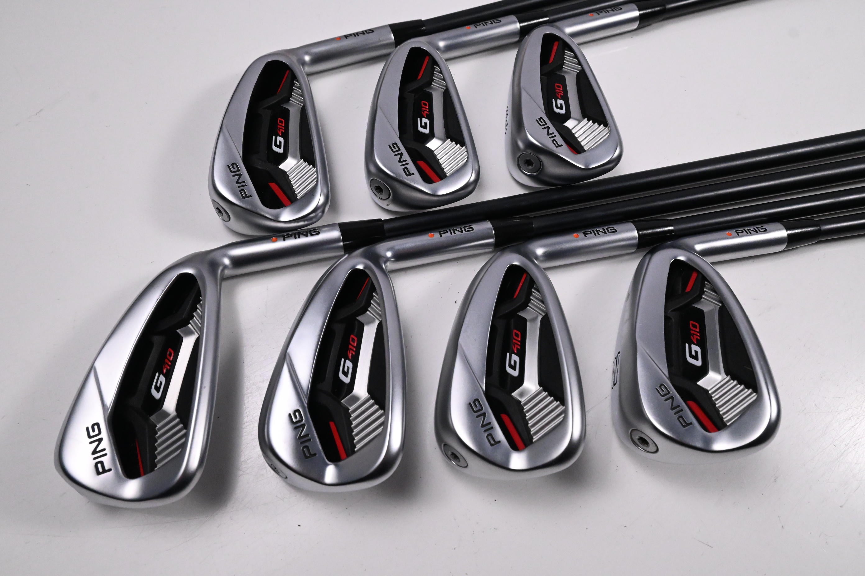 Ping G410 Irons / 4-PW / Orange Dot / Senior Flex Ping Alta CB Red Shafts
