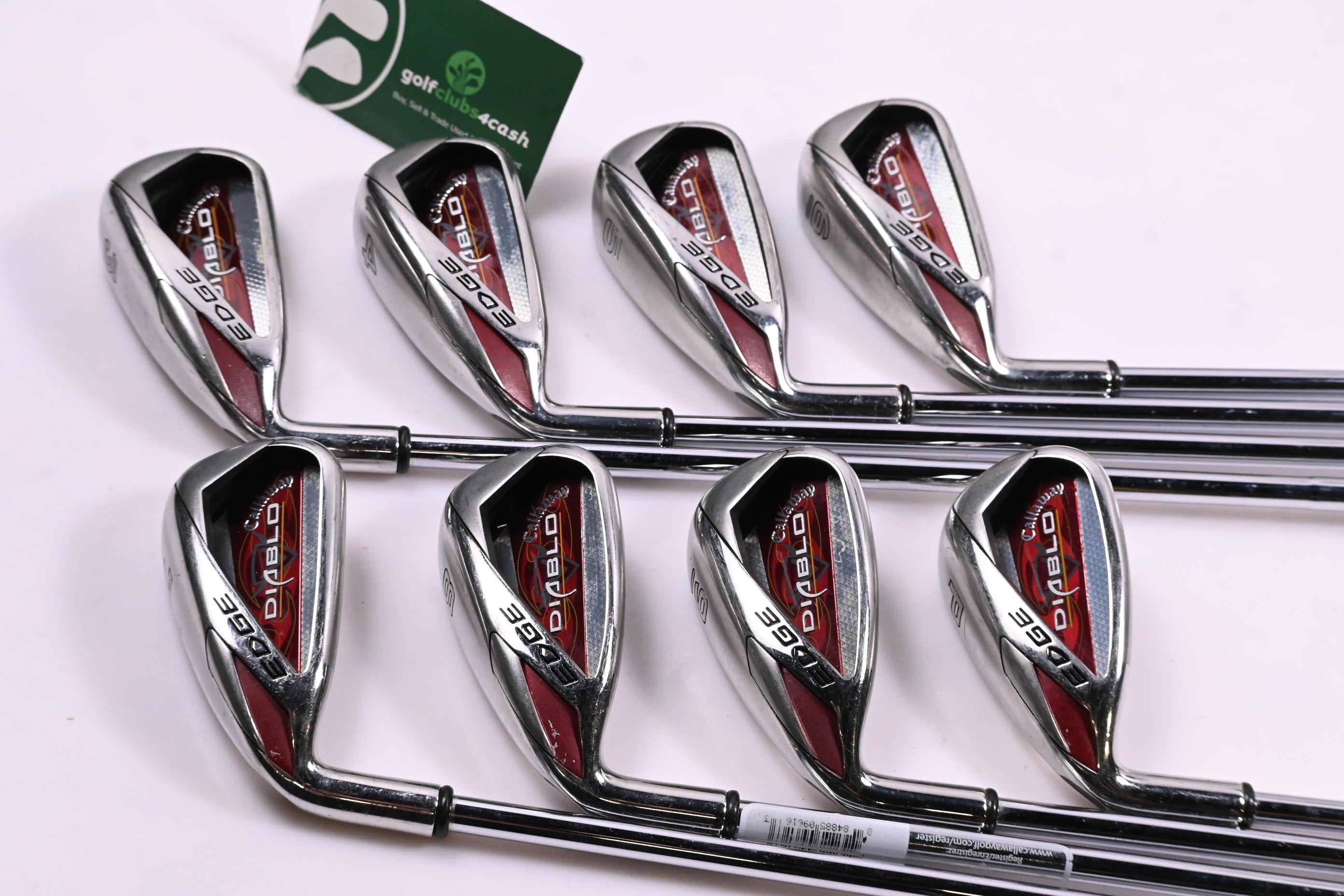 Left Hand Callaway Diablo Edge Irons / 3-PW / UniFlex Callaway Shafts