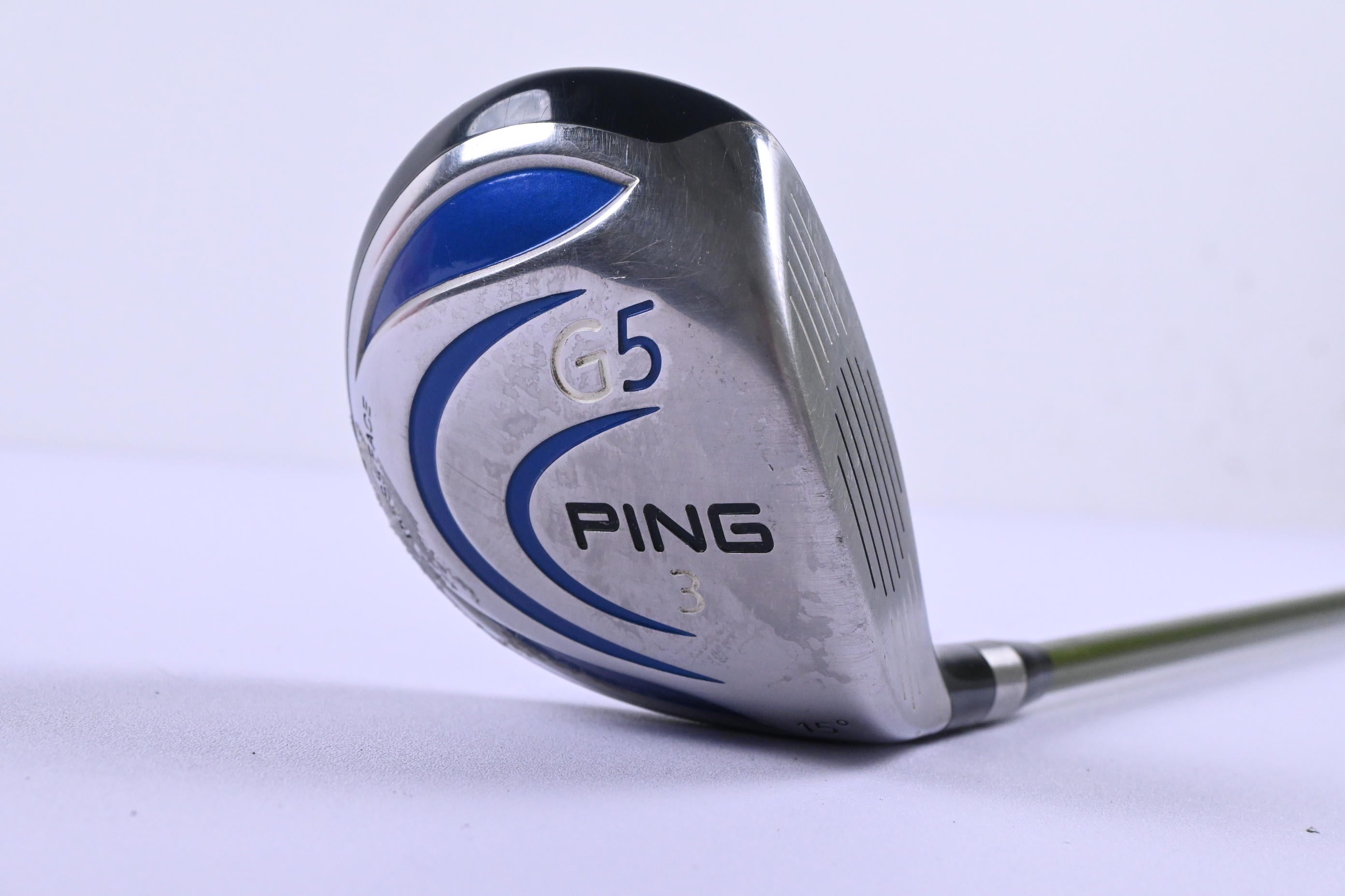 Ping G5 #3 Wood / 15 Degree / Stiff Flex Aldila NV Green 75 Shaft