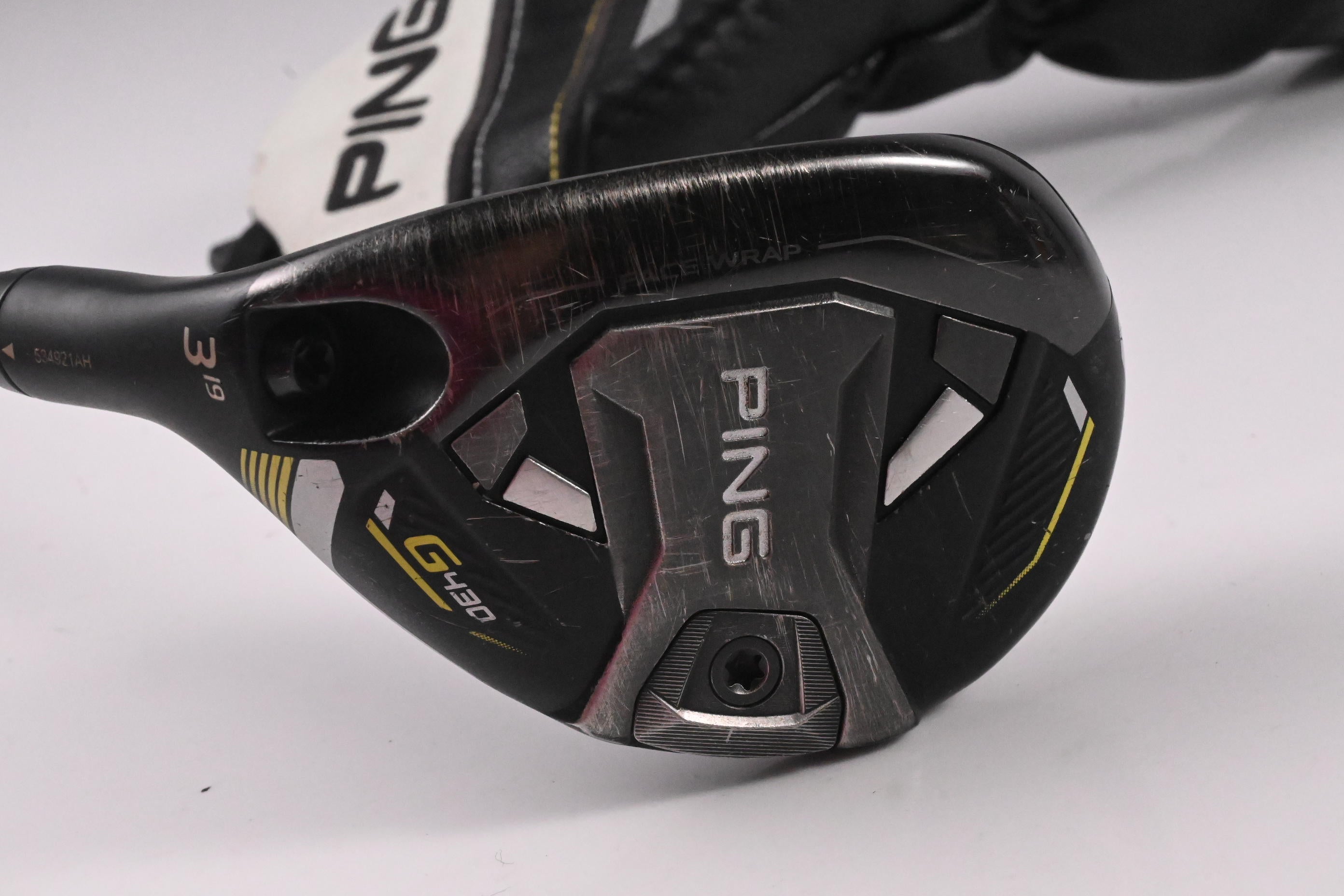 Left Hand Ping G430 #3 Hybrid / 19 Degree / Stiff Flex HZRDUS Smoke RDX Red 80