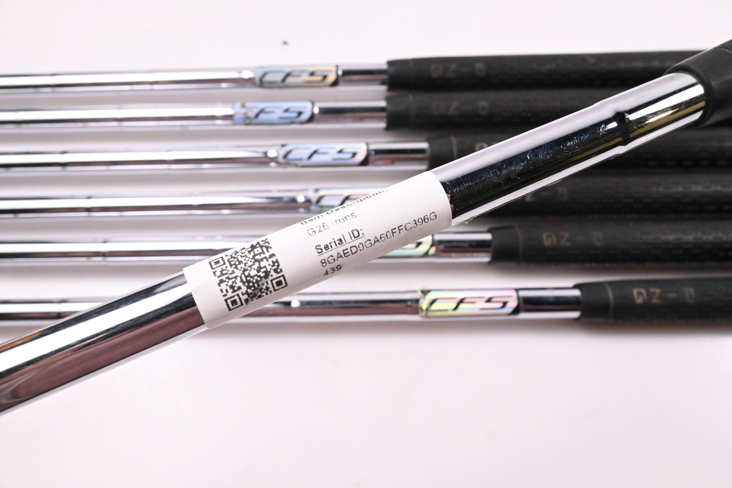 Ping G25 Irons / 4-PW / White Dot / Regular Flex Ping CFS Shafts