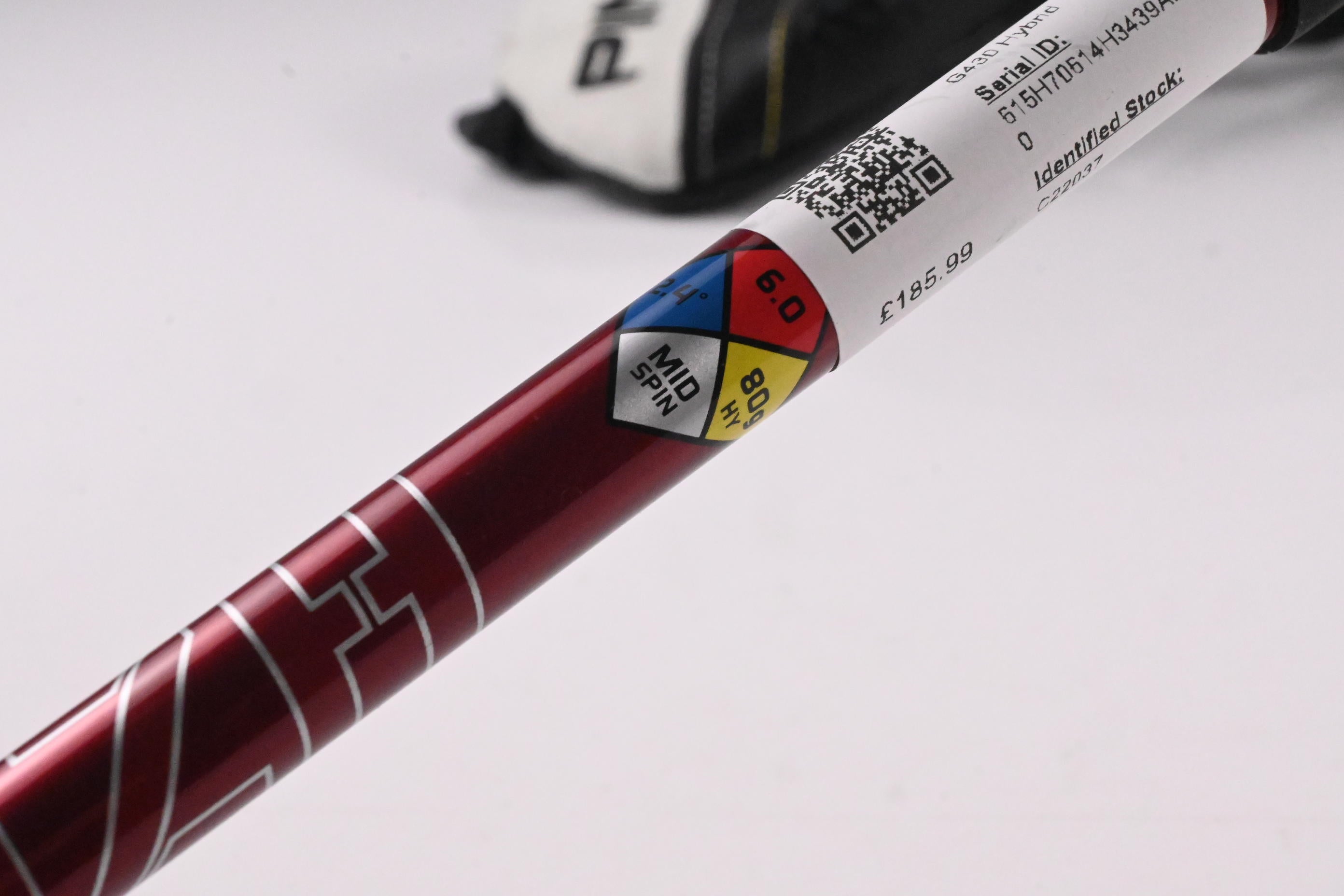 Left Hand Ping G430 #3 Hybrid / 19 Degree / Stiff Flex HZRDUS Smoke RDX Red 80