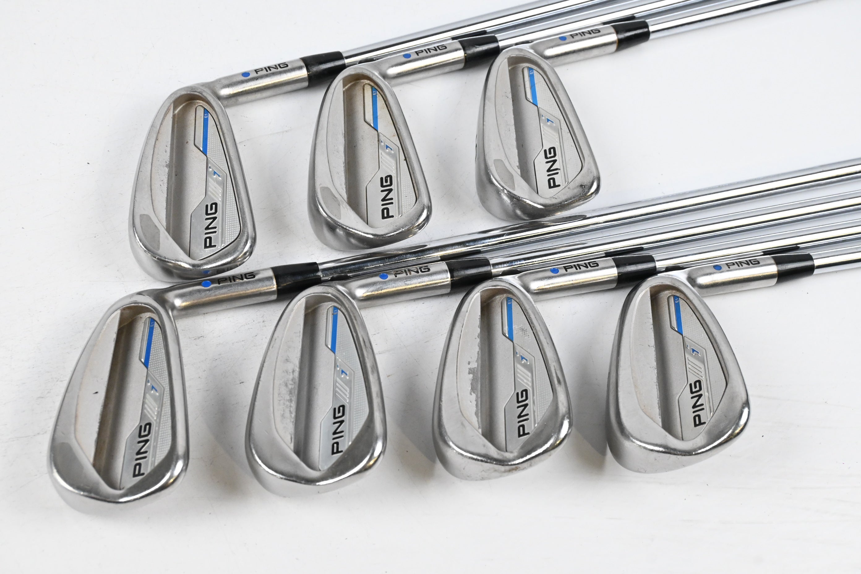 Ping I Series Irons / 4-PW / Blue Dot / Stiff Flex Ping AWT 2.0