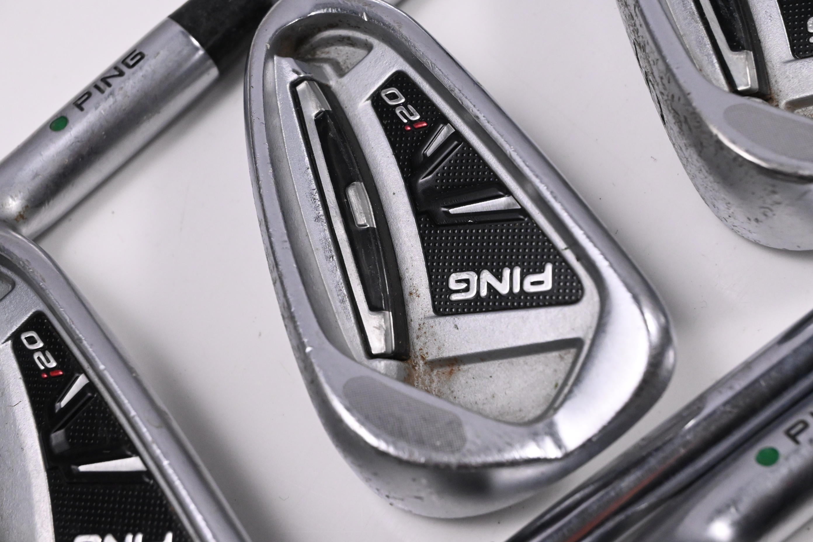 Ping i20 Irons / 3-PW / Green Dot / Stiff Flex Ping CFS Steel Shafts