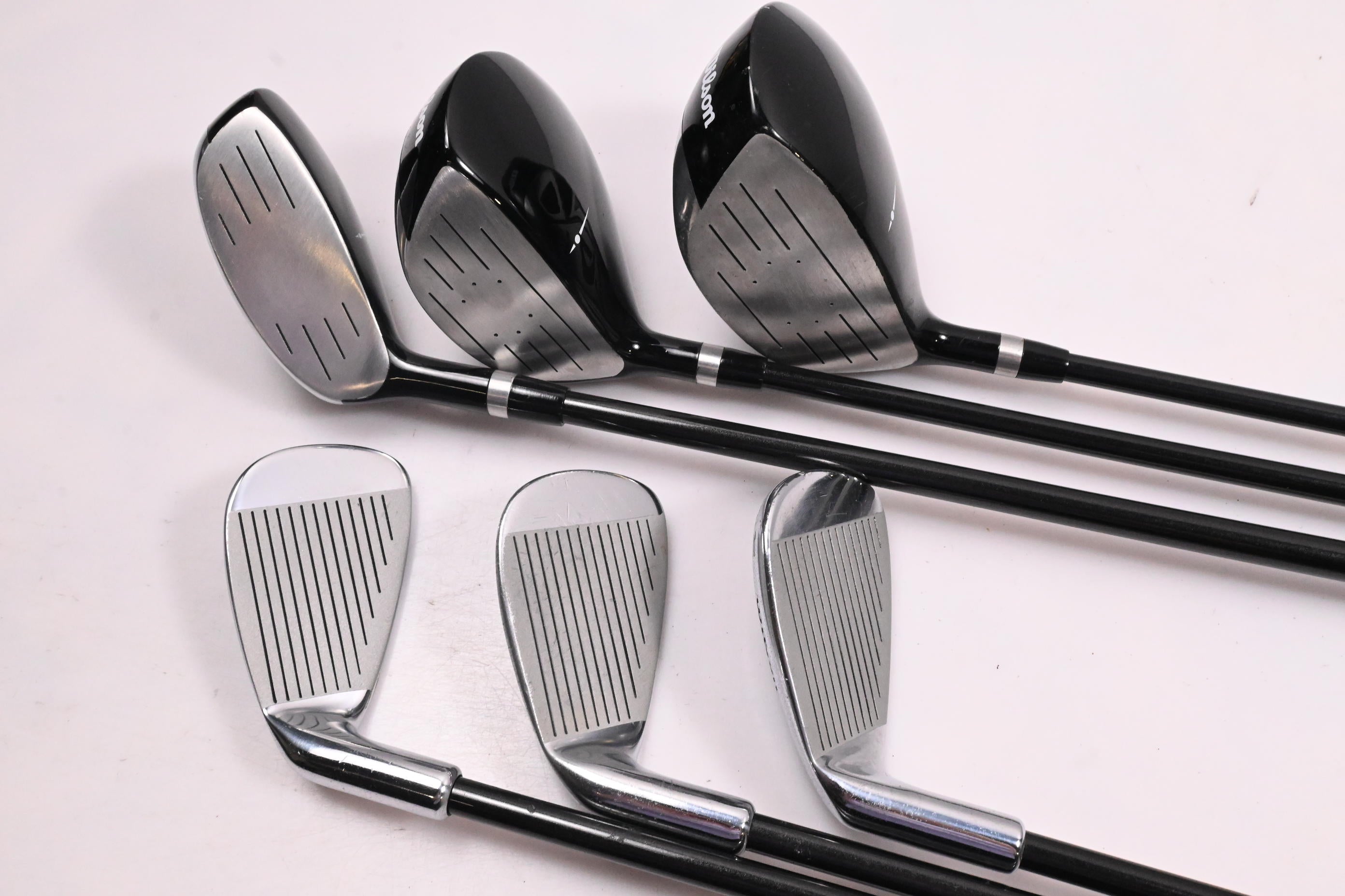 Junior Wilson Deep Red Package Set / Woods, Irons, Bag