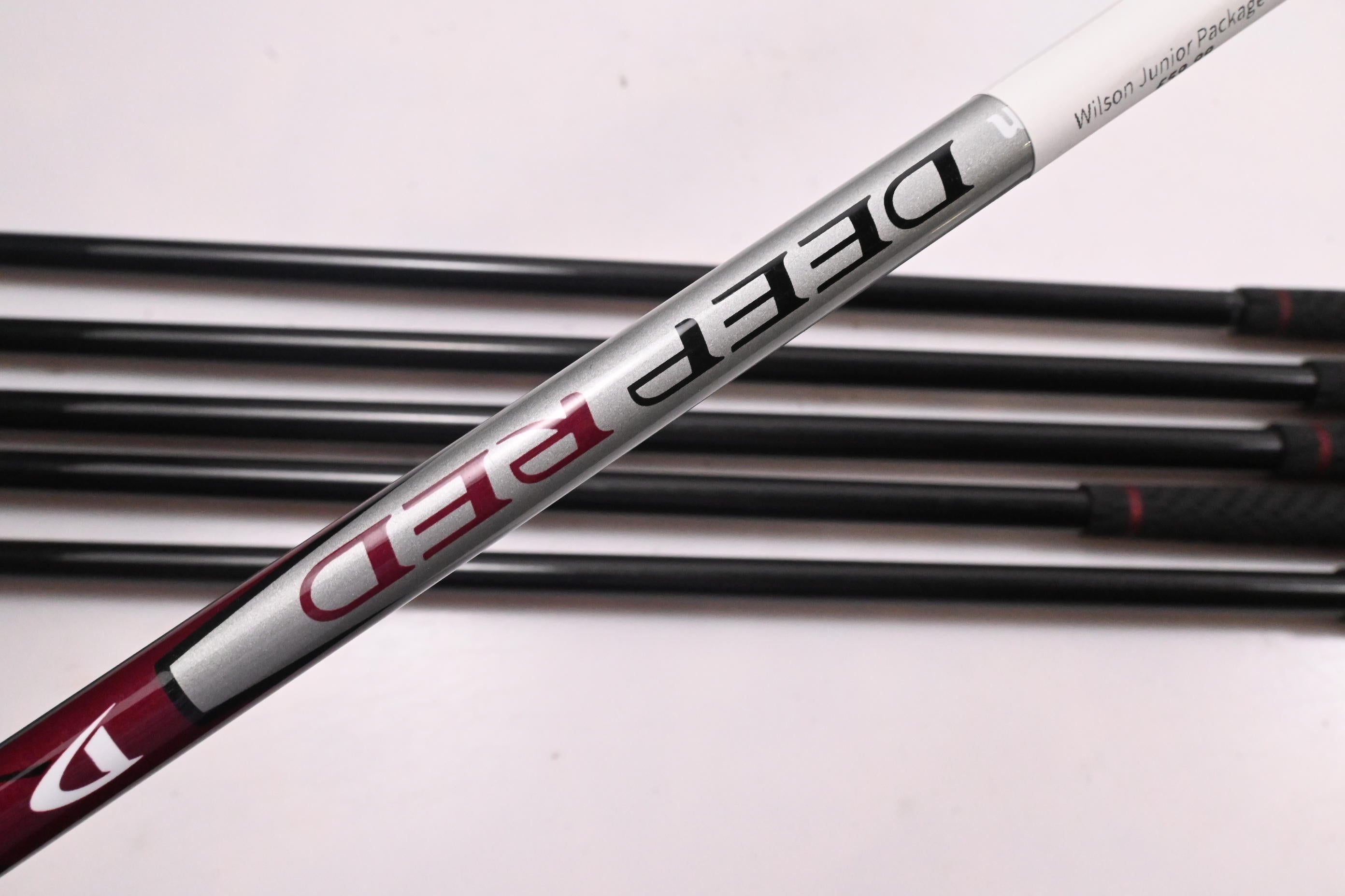Junior Wilson Deep Red Package Set / Woods, Irons, Bag