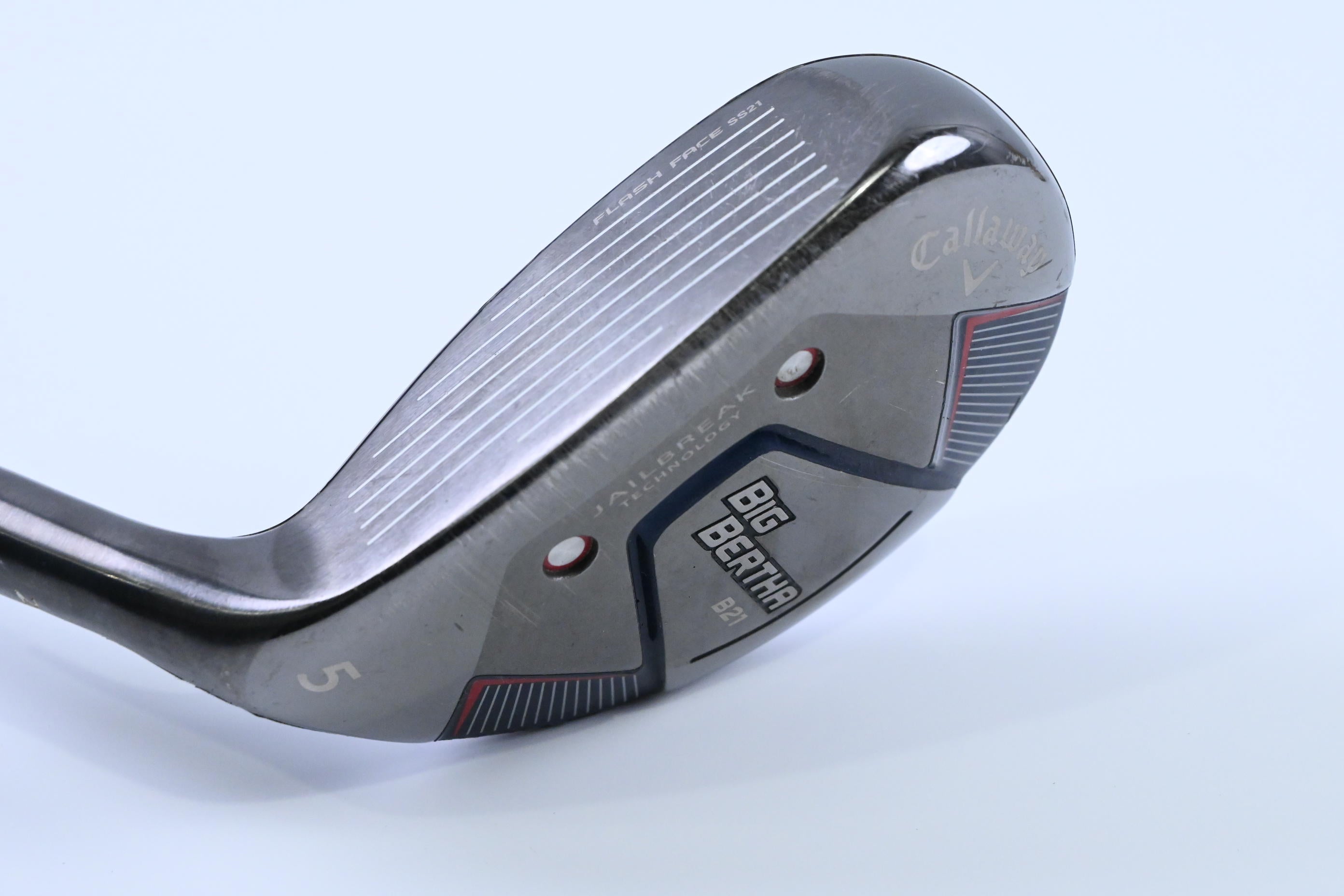 Left Hand Callaway Big Bertha B21 #5 Hybrid / 24 Degree / Senior Flex RCH 65
