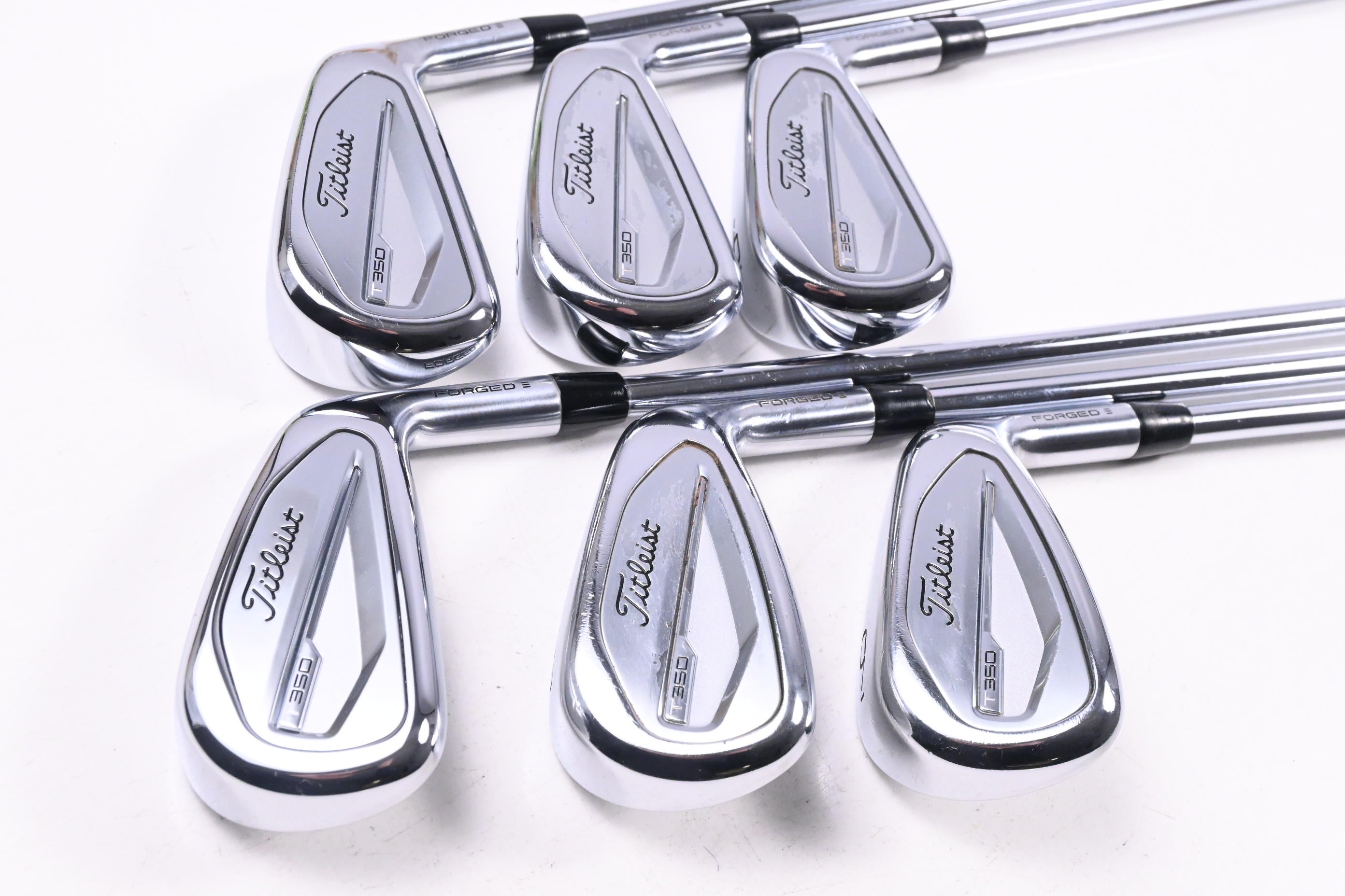 Titleist T350 Irons / 4-9i / Regular Flex True Temper AMT Red R300 Shafts