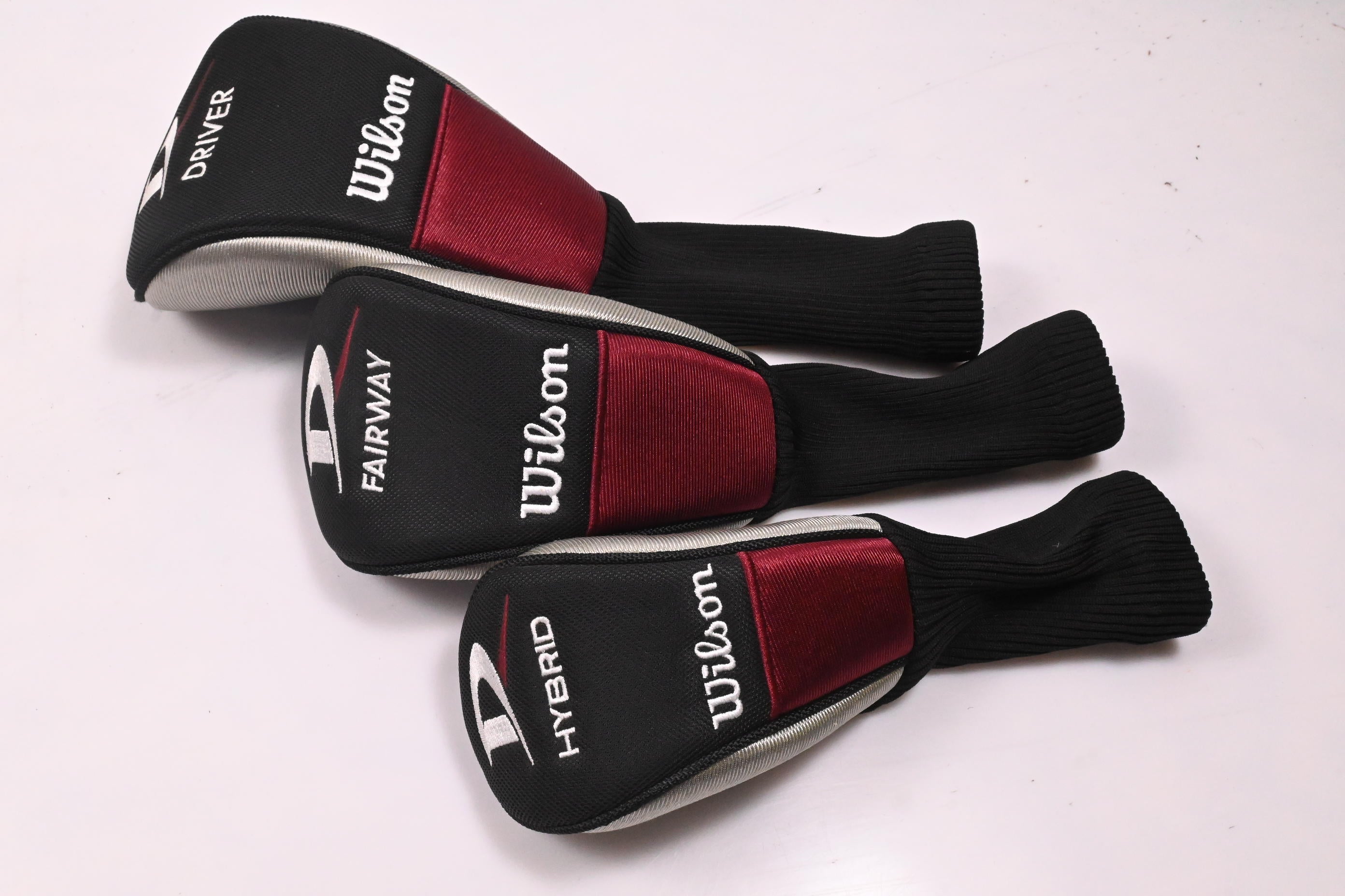 Junior Wilson Deep Red Package Set / Woods, Irons, Bag