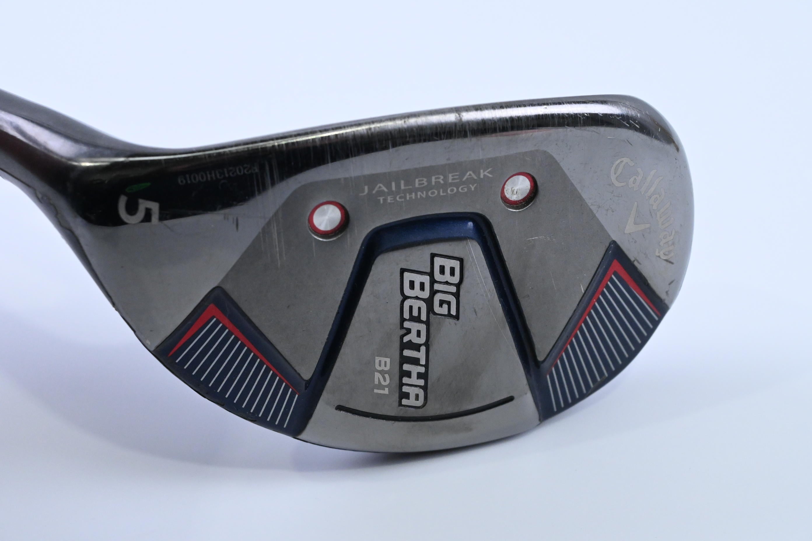 Left Hand Callaway Big Bertha B21 #5 Hybrid / 24 Degree / Senior Flex RCH 65