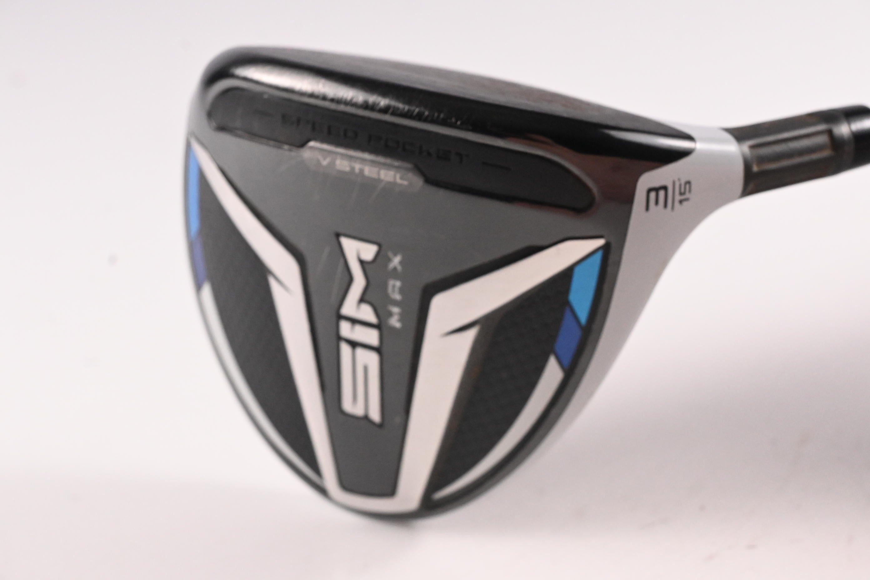 Taylormade SIM Max #3 Wood / 15 Degree / Stiff Flex Ventus Blue 6 Shaft