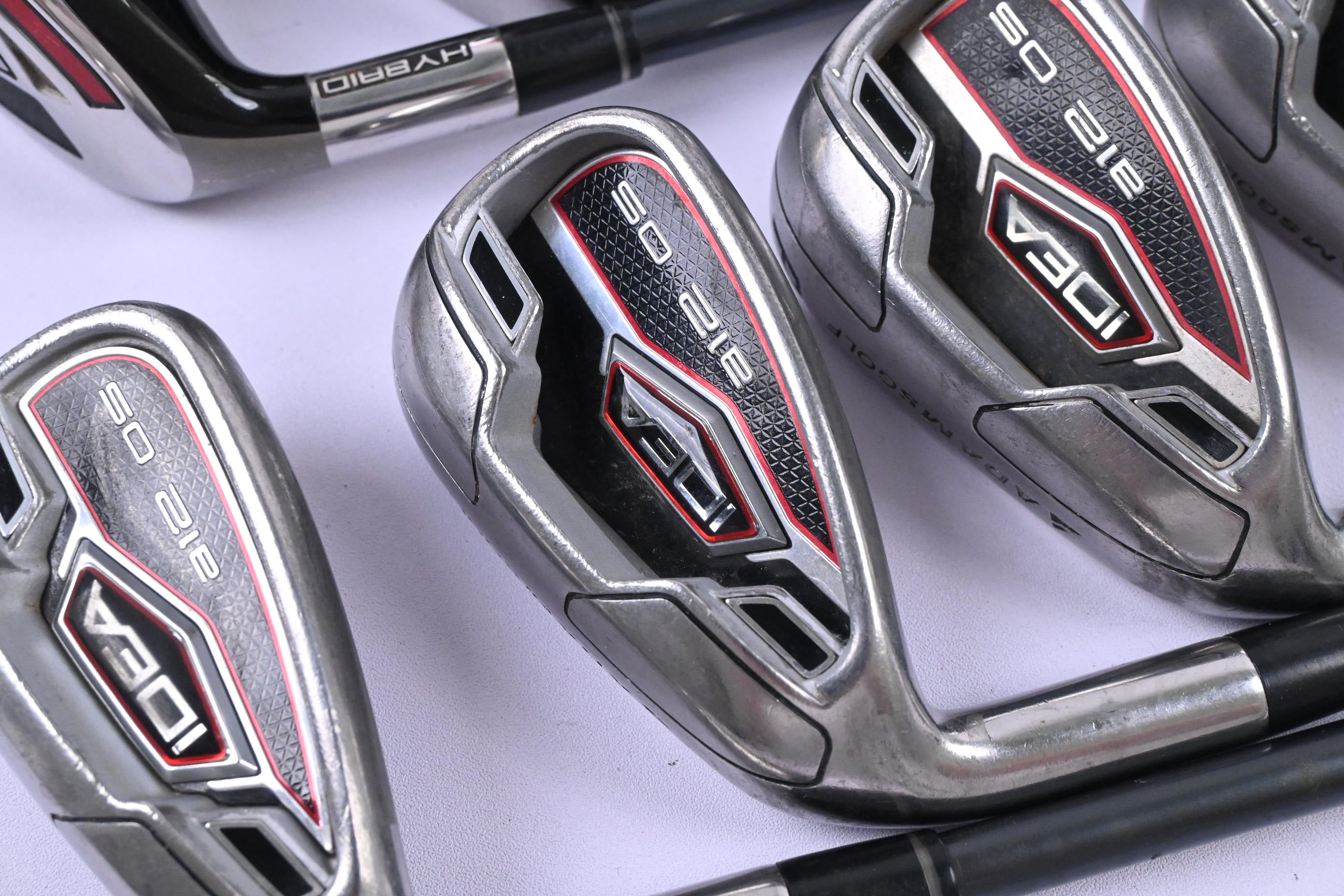 Left Hand Adams Idea A12 OS Hybrid Combo Irons / 5-SW / Senior Flex Idea A12 OS