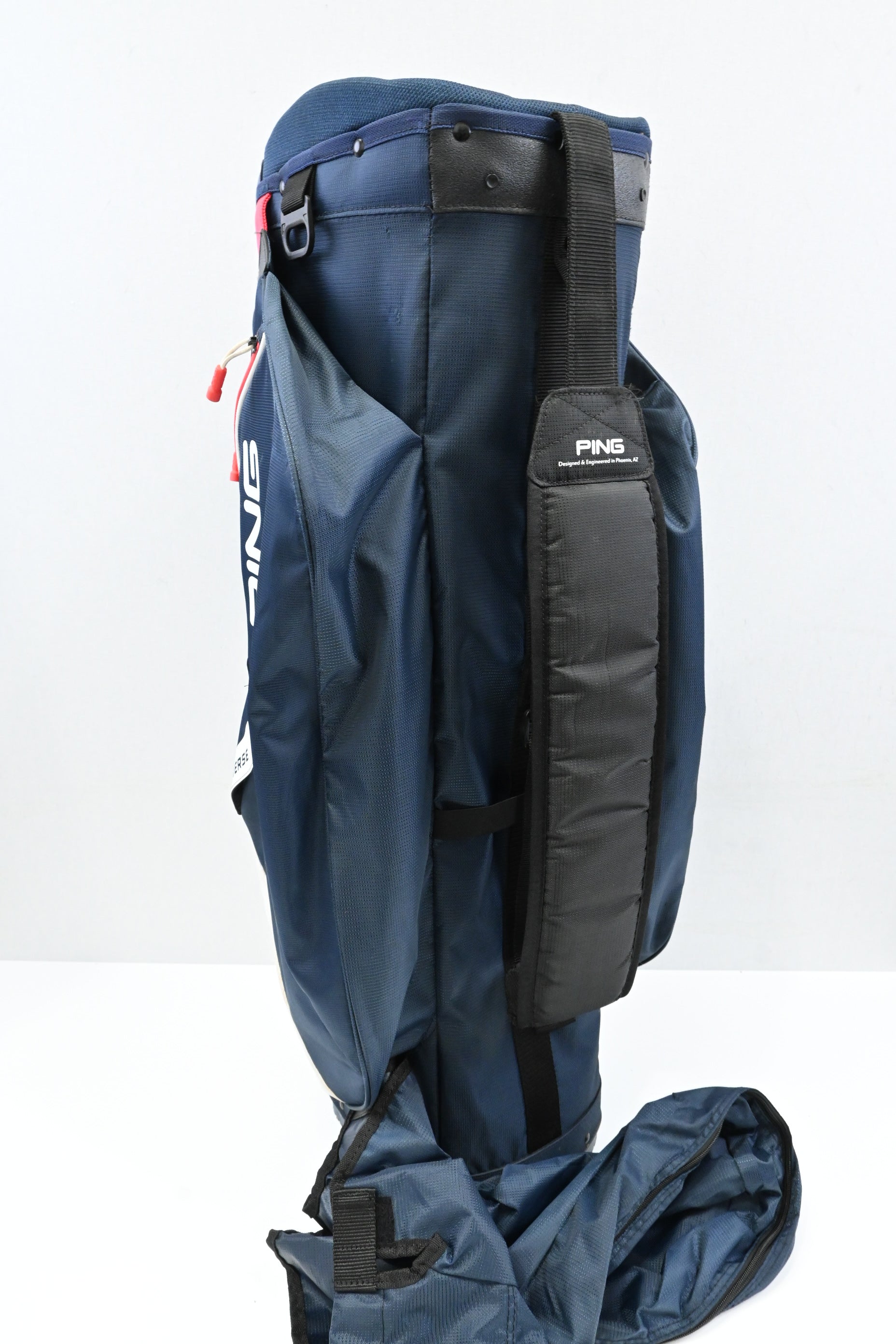Ping Traverse Cart Bag / 14-Way / Navy, White, Red