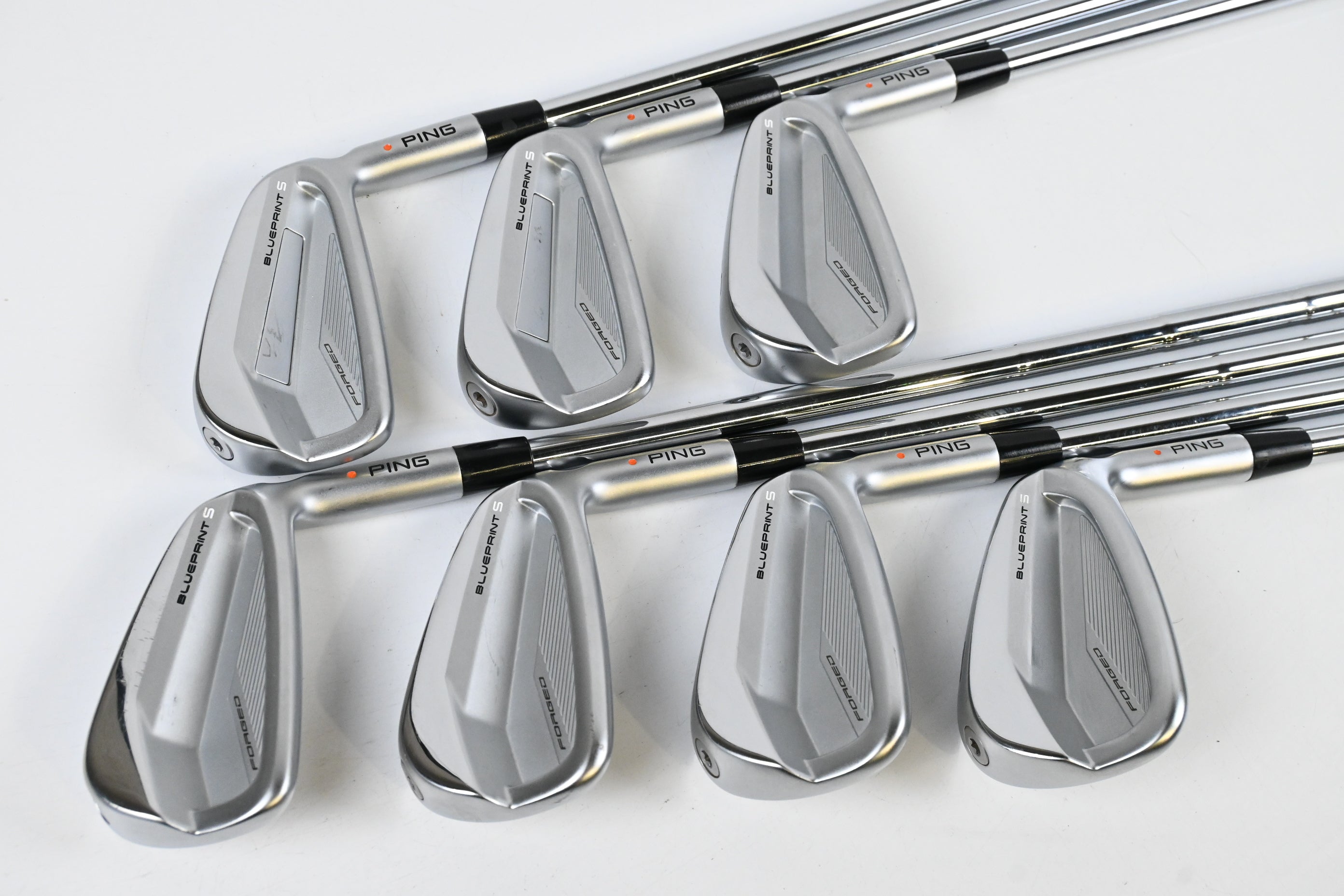 Ping Blueprint S Irons / 4-PW / Orange Dot / X-Flex Dynamic Gold X100 Shafts
