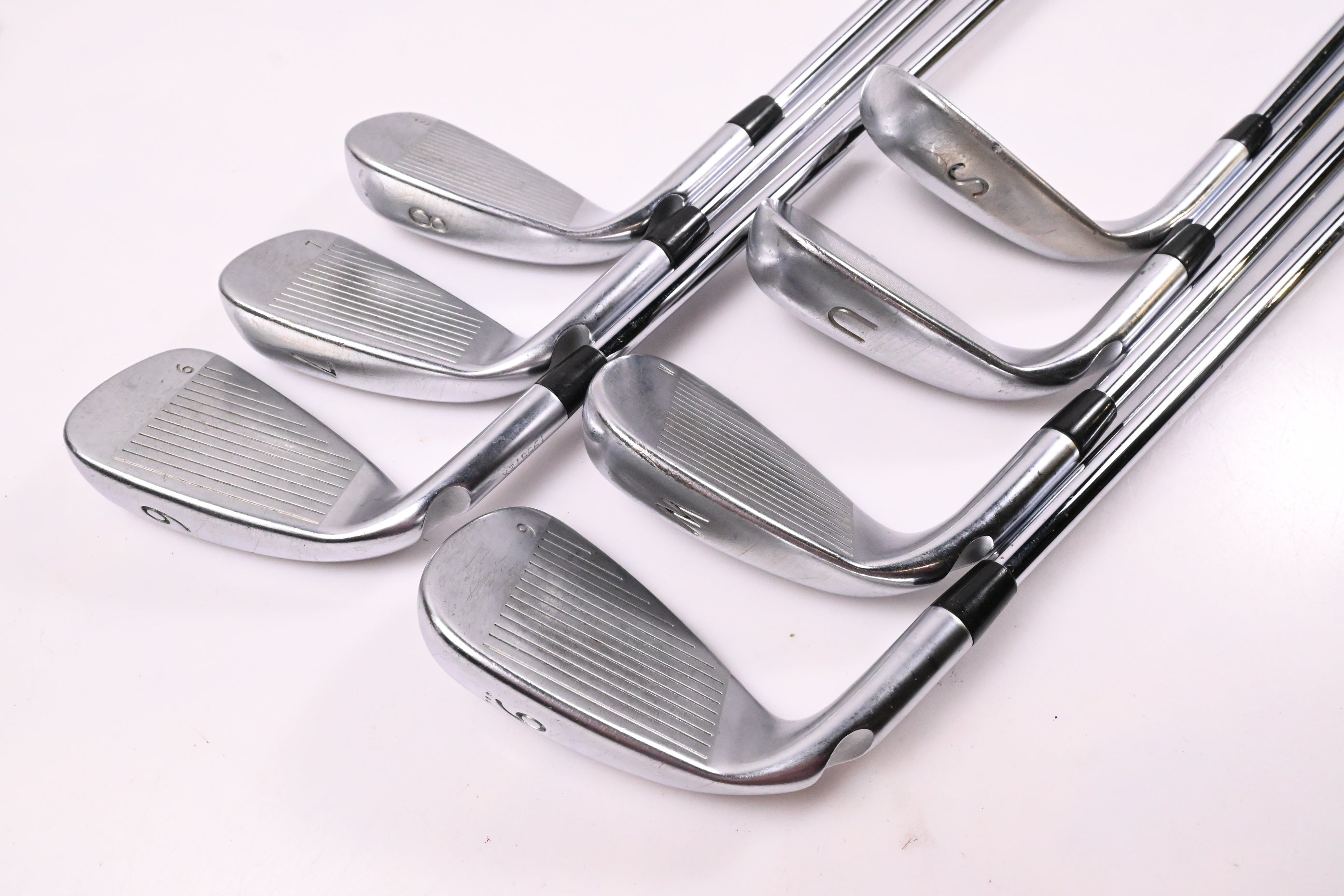 Ping G400 Irons / 6-PW+GW+SW / Silver Dot / Stiff Flex Ping AWT 2.0 Shafts