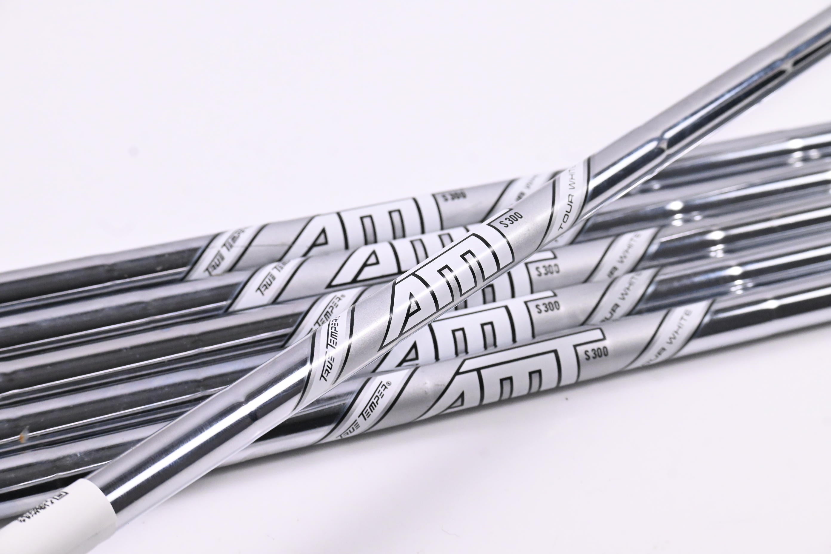 True Temper AMT Tour White S300 Iron Shafts / Stiff Flex / Set Of 6 / .355" Tip