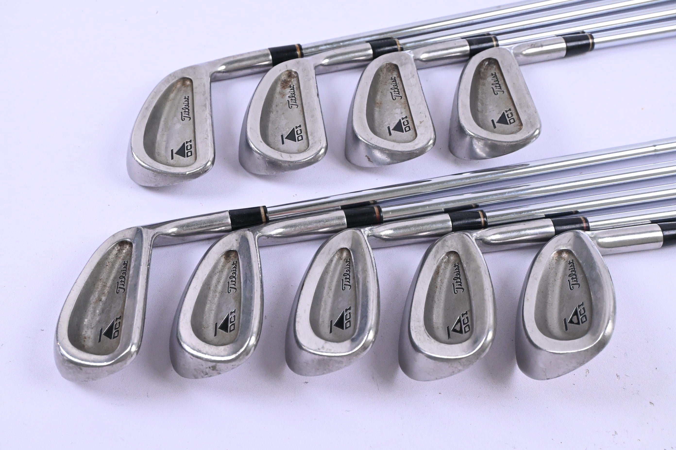 Titleist DCI Black Irons / 3-PW+SW / Regular Flex Titleist Tri-Spec Shafts