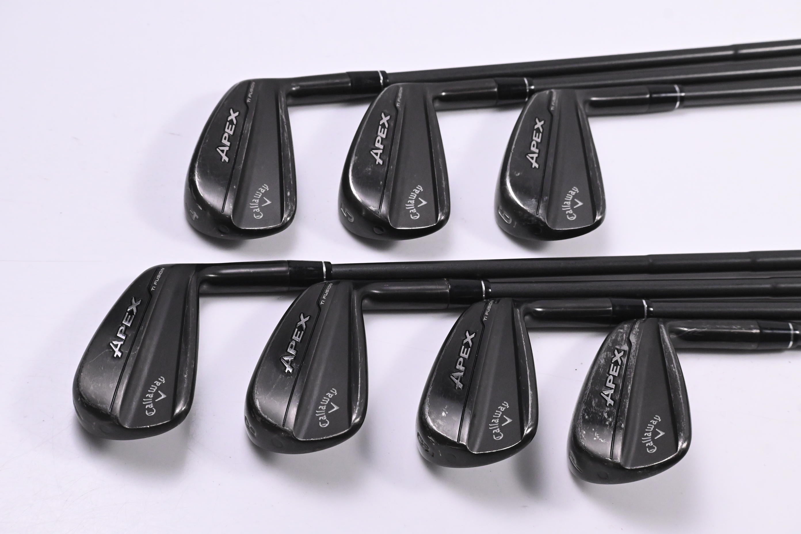 Callaway Apex Ti Fusion Irons / 4-PW / Stiff Flex Dynamic Gold Mid 115 S400