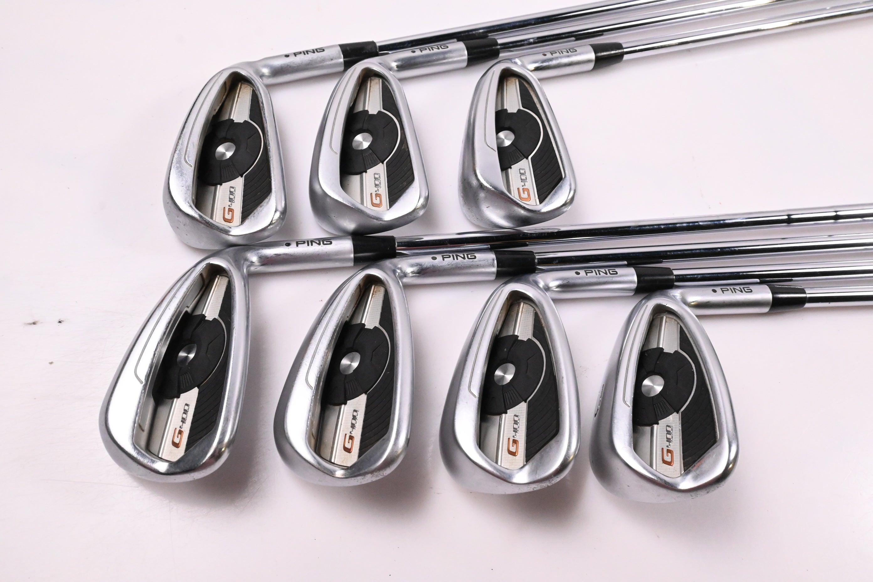 Ping G400 Irons / 5-PW+GW / Black Dot / Senior Flex Ping CFS Distance Shafts